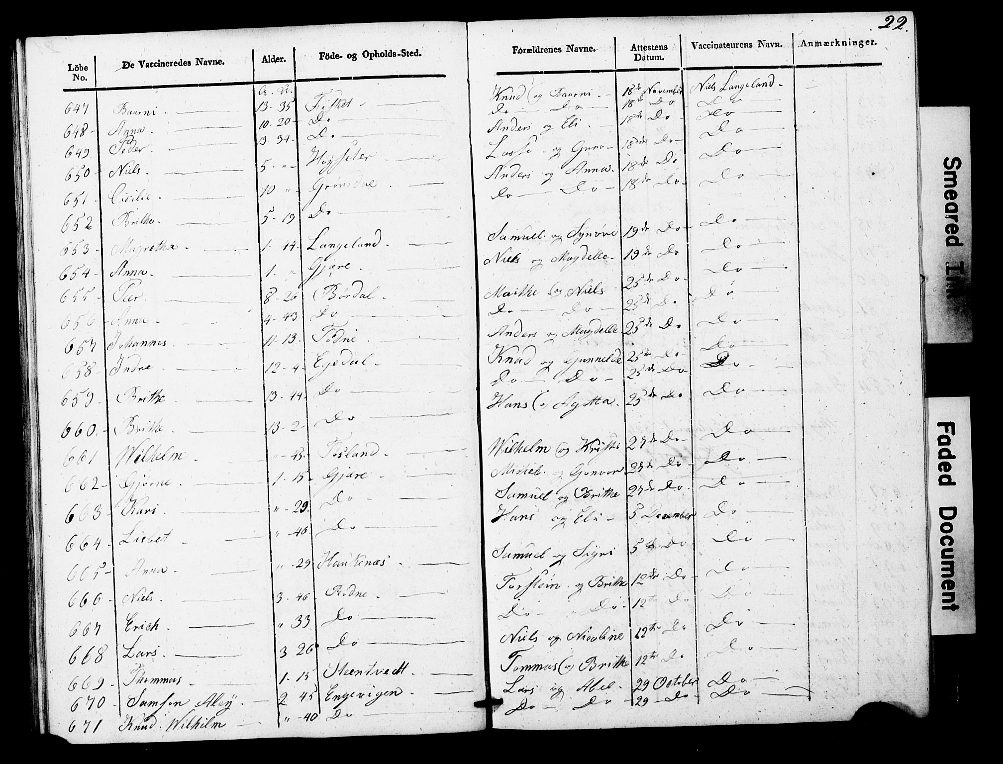 Os sokneprestembete, SAB/A-99929: Parish register (official) no. A 19, 1817-1830, p. 22