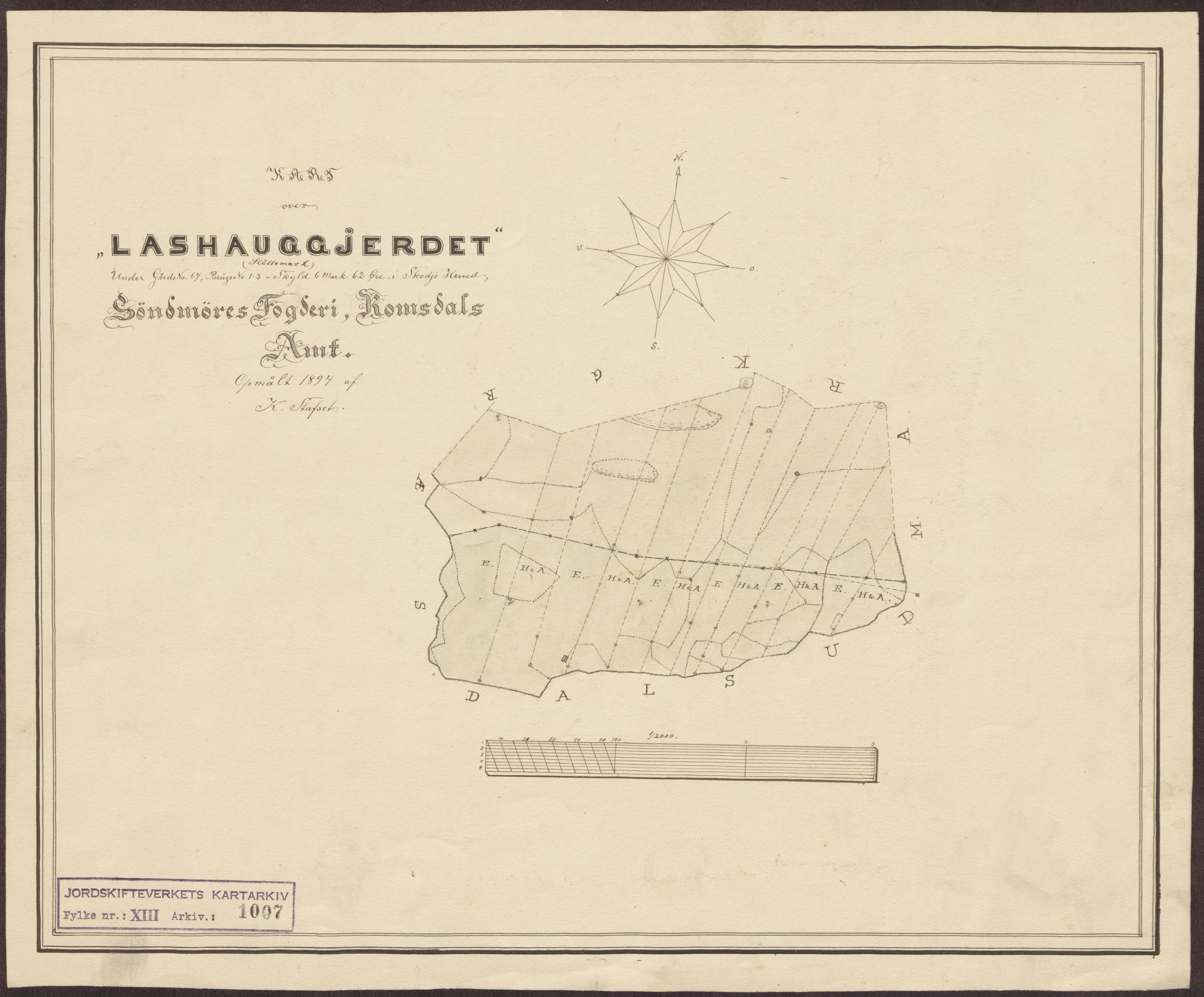 Jordskifteverkets kartarkiv, RA/S-3929/T, 1859-1988, p. 1205