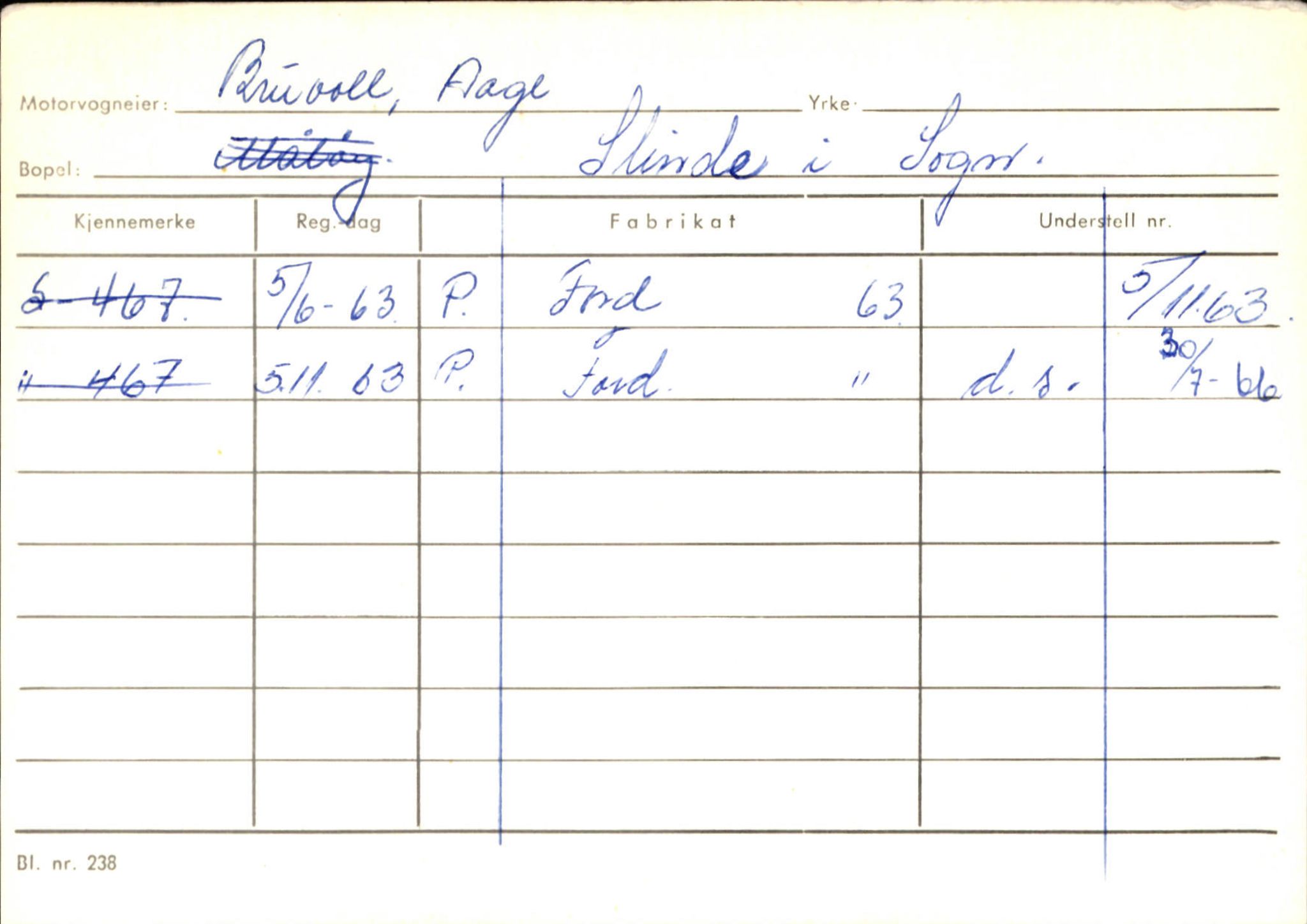 Statens vegvesen, Sogn og Fjordane vegkontor, SAB/A-5301/4/F/L0124: Eigarregister Sogndal A-U, 1945-1975, p. 242