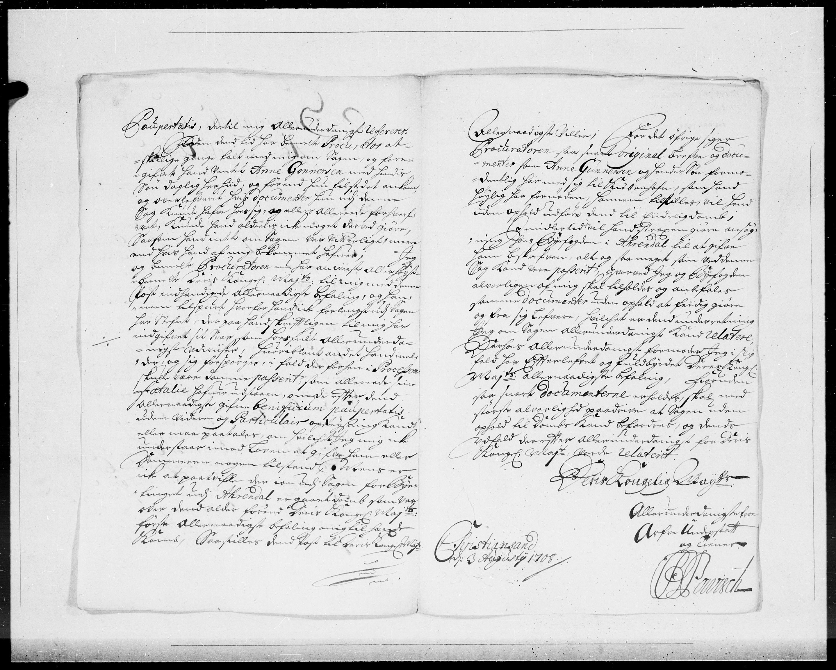 Danske Kanselli 1572-1799, AV/RA-EA-3023/F/Fc/Fcc/Fcca/L0066: Norske innlegg 1572-1799, 1708, p. 88