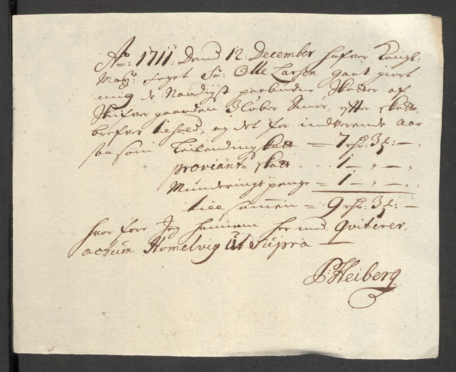 Rentekammeret inntil 1814, Reviderte regnskaper, Fogderegnskap, AV/RA-EA-4092/R48/L2987: Fogderegnskap Sunnhordland og Hardanger, 1711, p. 333