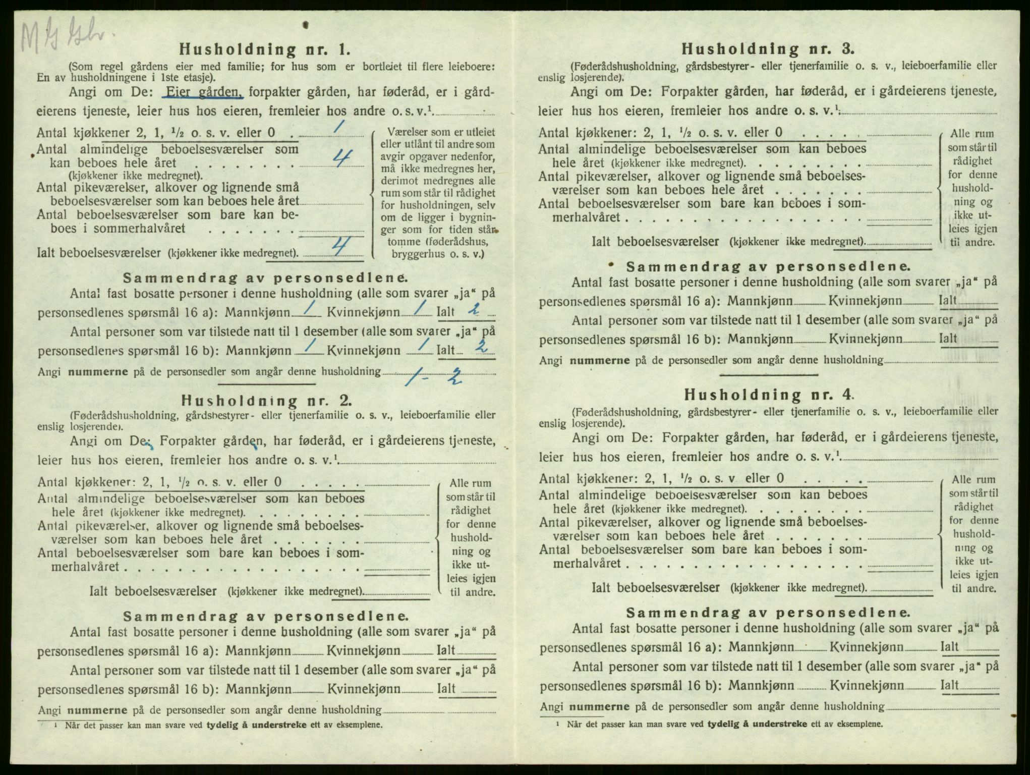 SAKO, 1920 census for Sandeherred, 1920, p. 140