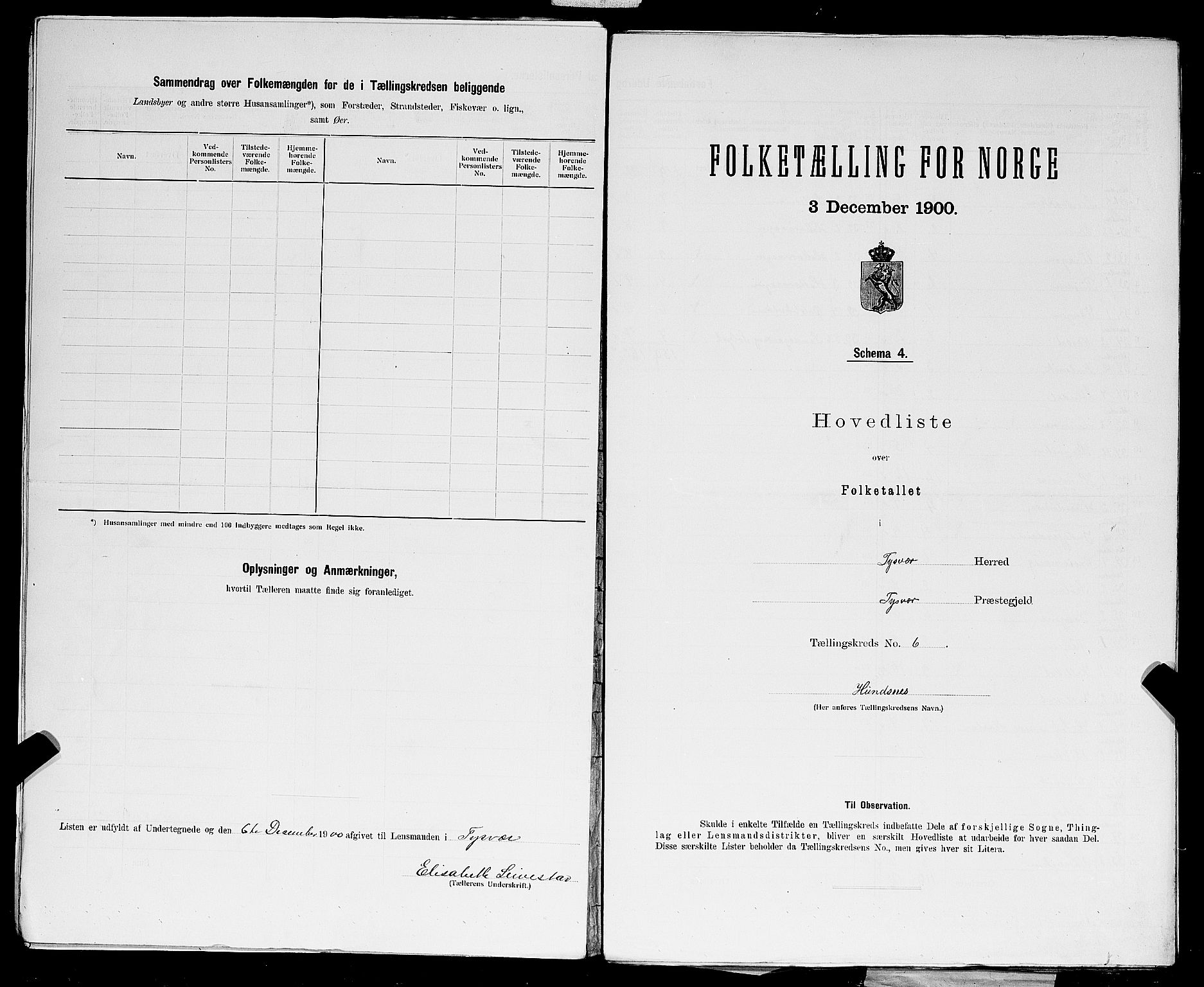 SAST, 1900 census for Tysvær, 1900, p. 24