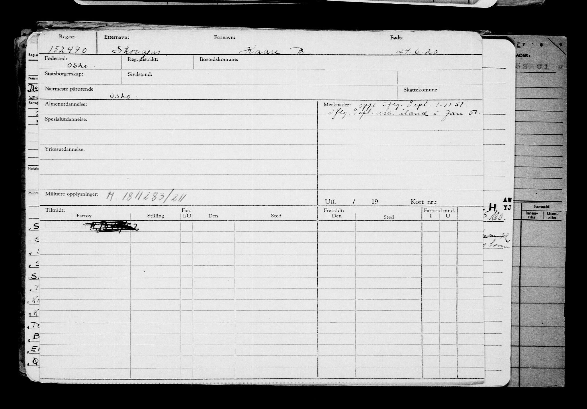 Direktoratet for sjømenn, AV/RA-S-3545/G/Gb/L0182: Hovedkort, 1920, p. 447