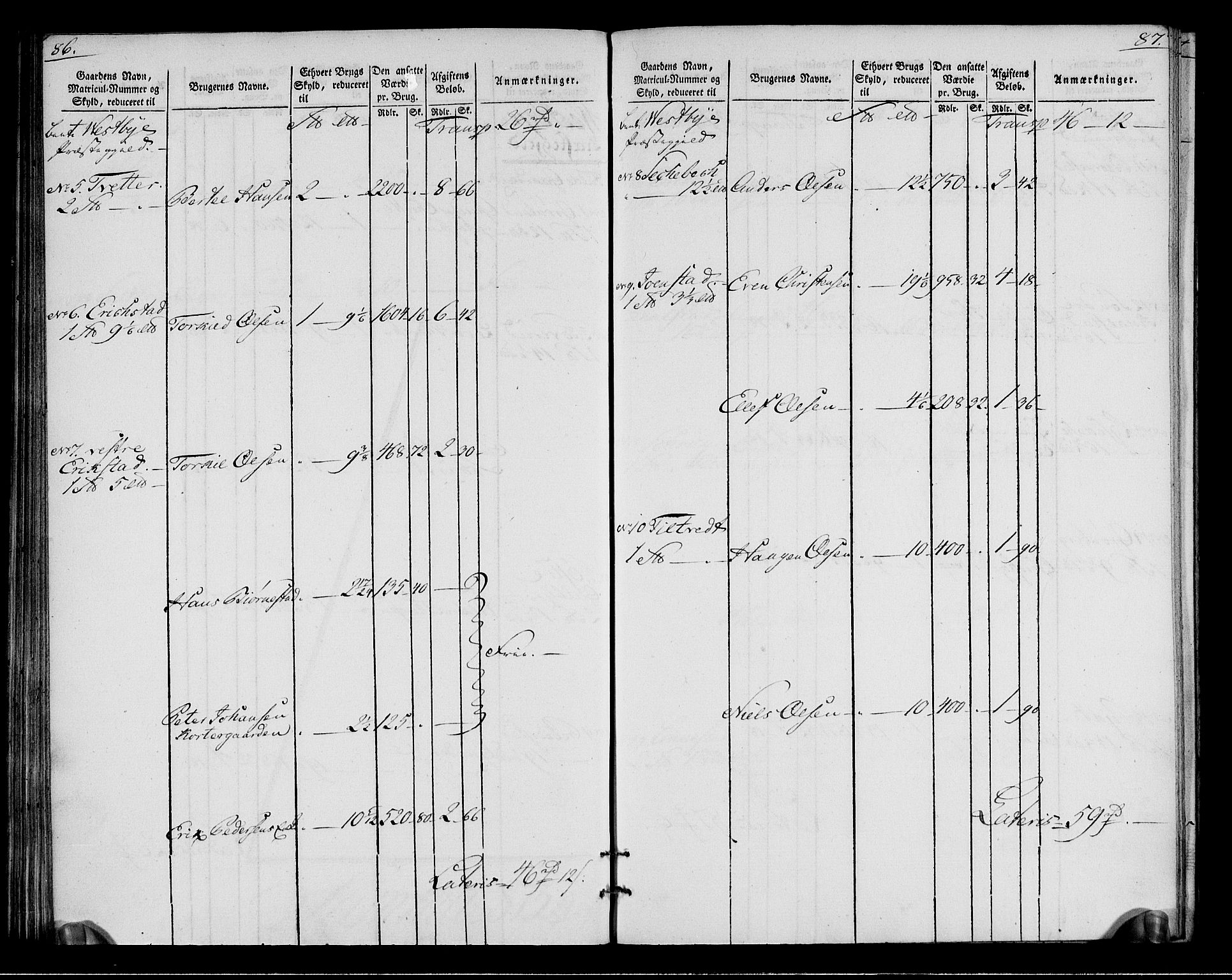 Rentekammeret inntil 1814, Realistisk ordnet avdeling, AV/RA-EA-4070/N/Ne/Nea/L0015: Follo fogderi. Oppebørselsregister, 1803-1804, p. 47