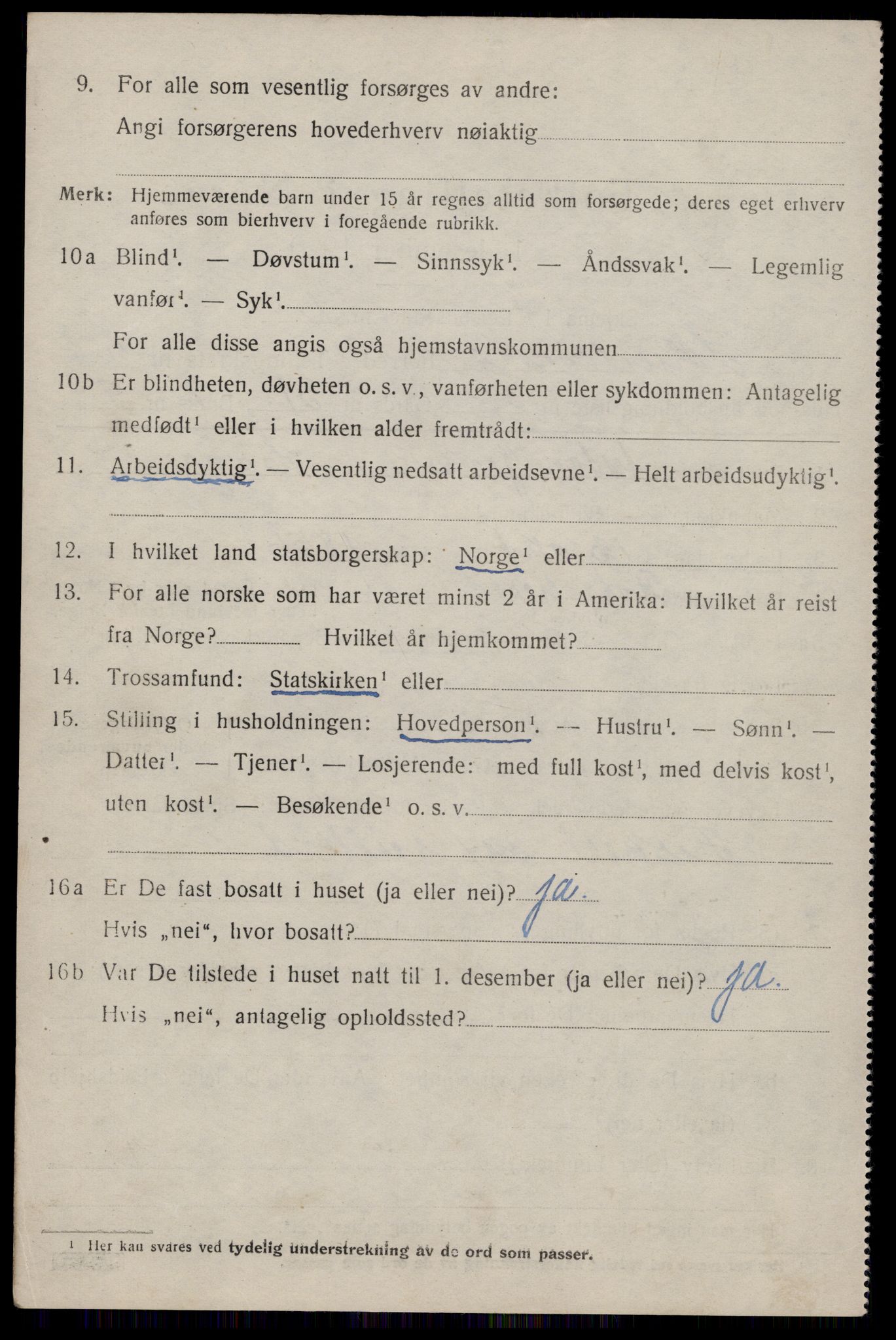 SAST, 1920 census for Skudenes, 1920, p. 4873