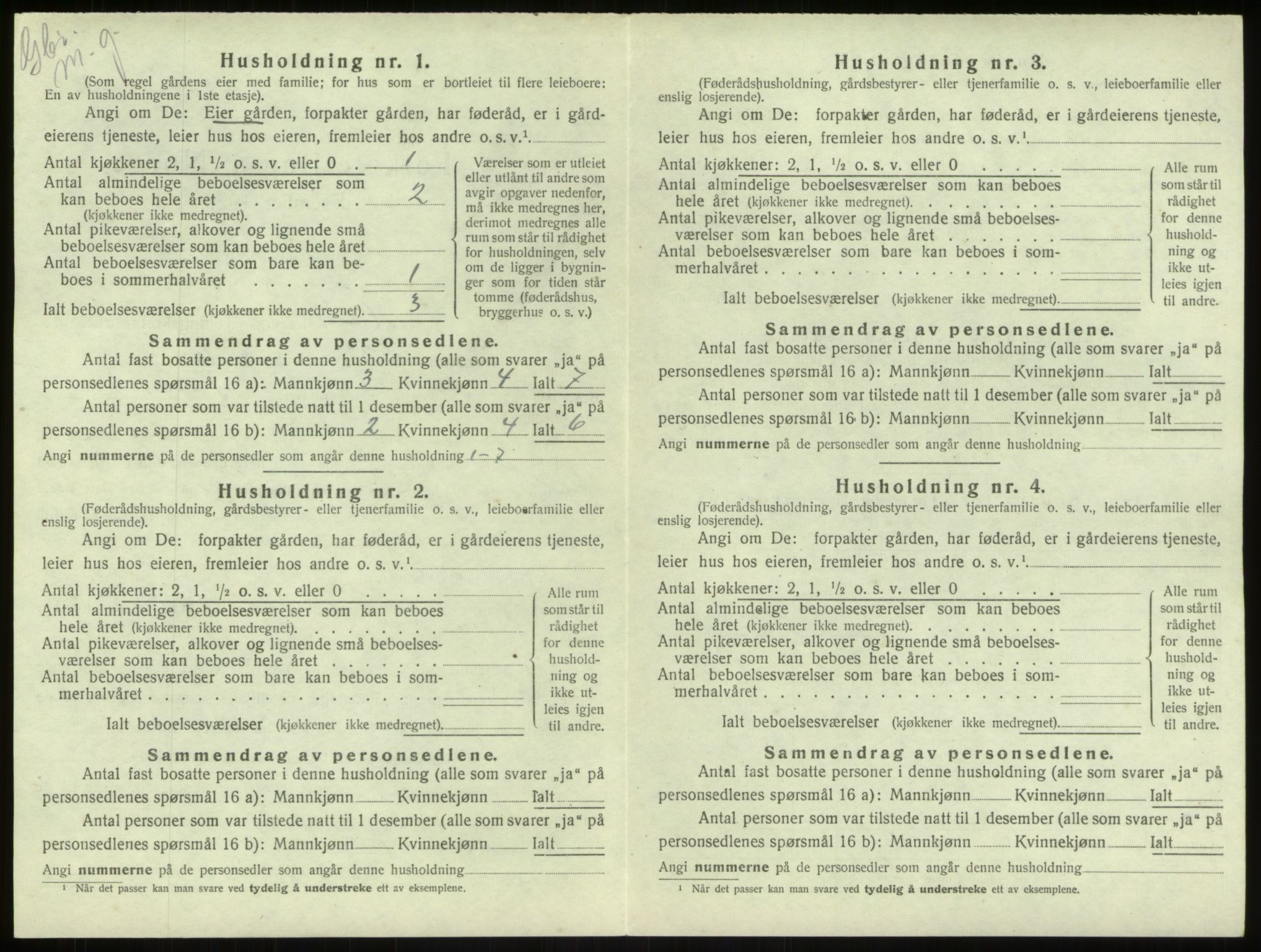 SAB, 1920 census for Haus, 1920, p. 488