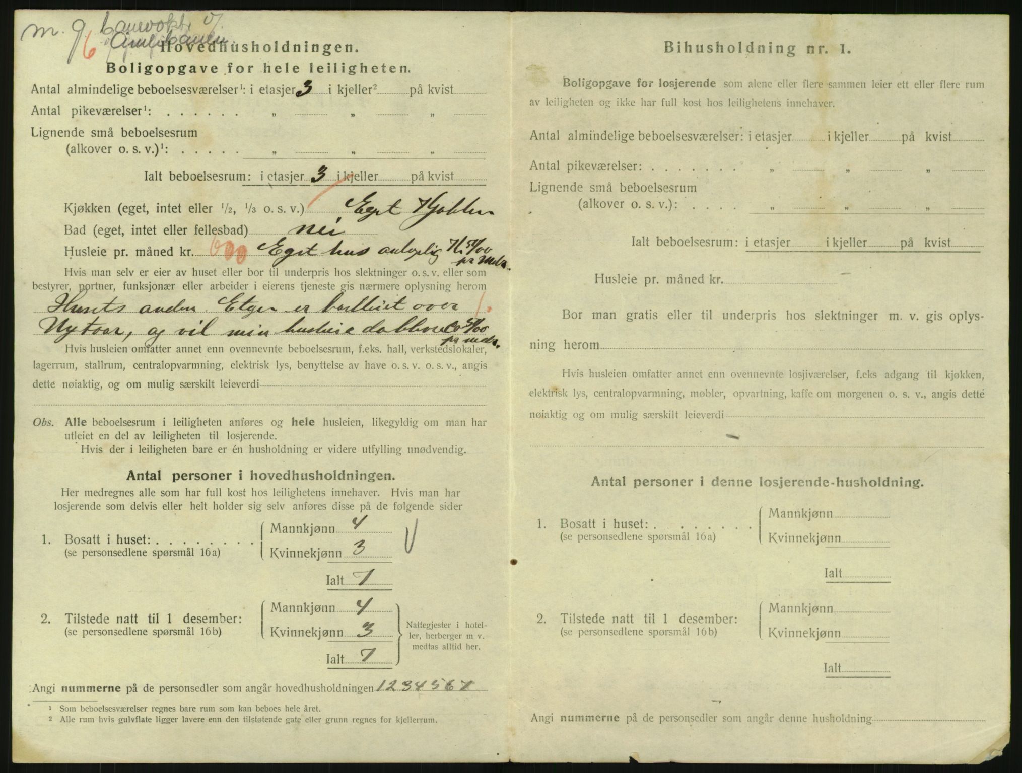 SAK, 1920 census for Arendal, 1920, p. 7217