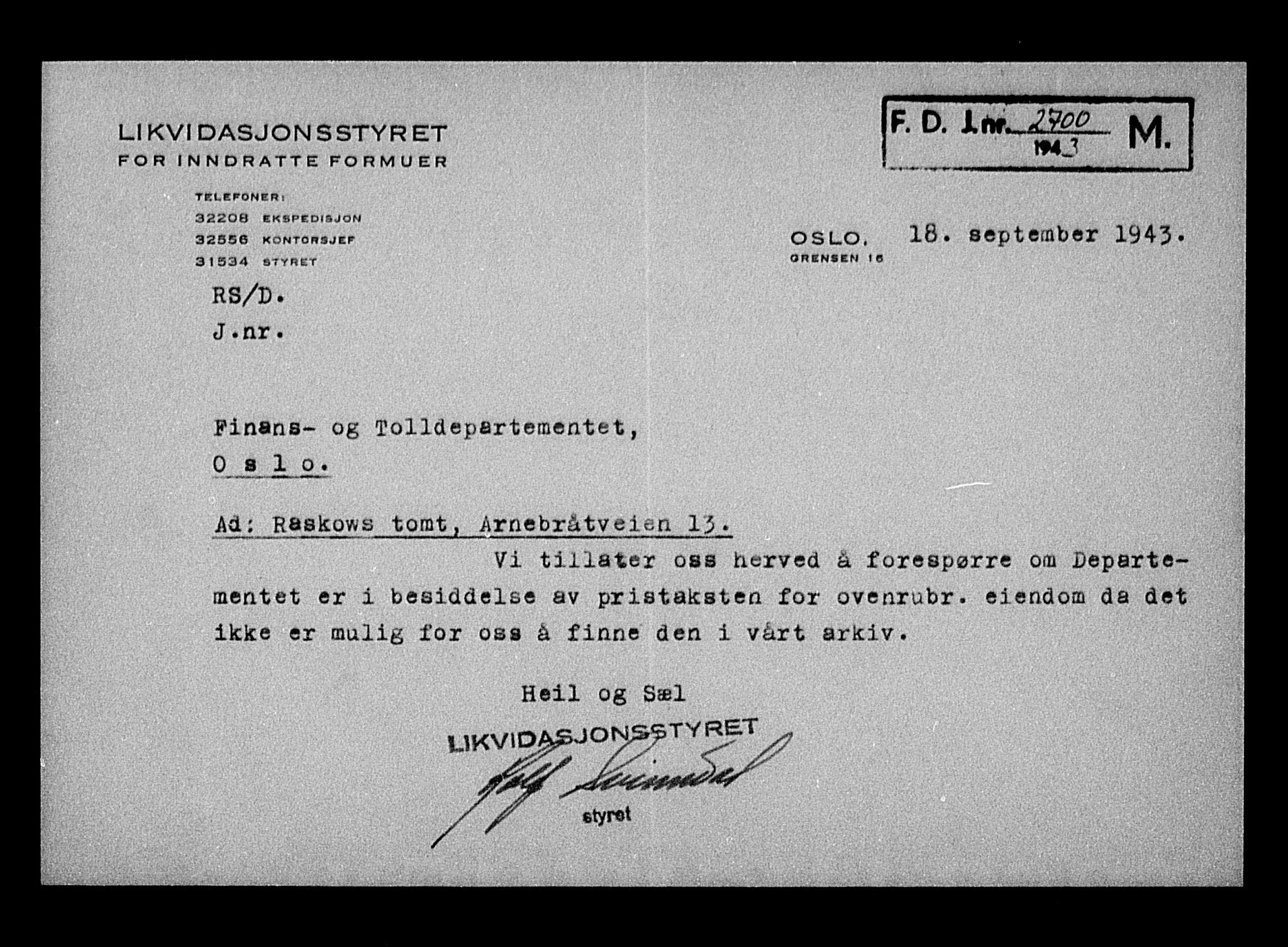 Justisdepartementet, Tilbakeføringskontoret for inndratte formuer, AV/RA-S-1564/H/Hc/Hcc/L0972: --, 1945-1947, p. 144