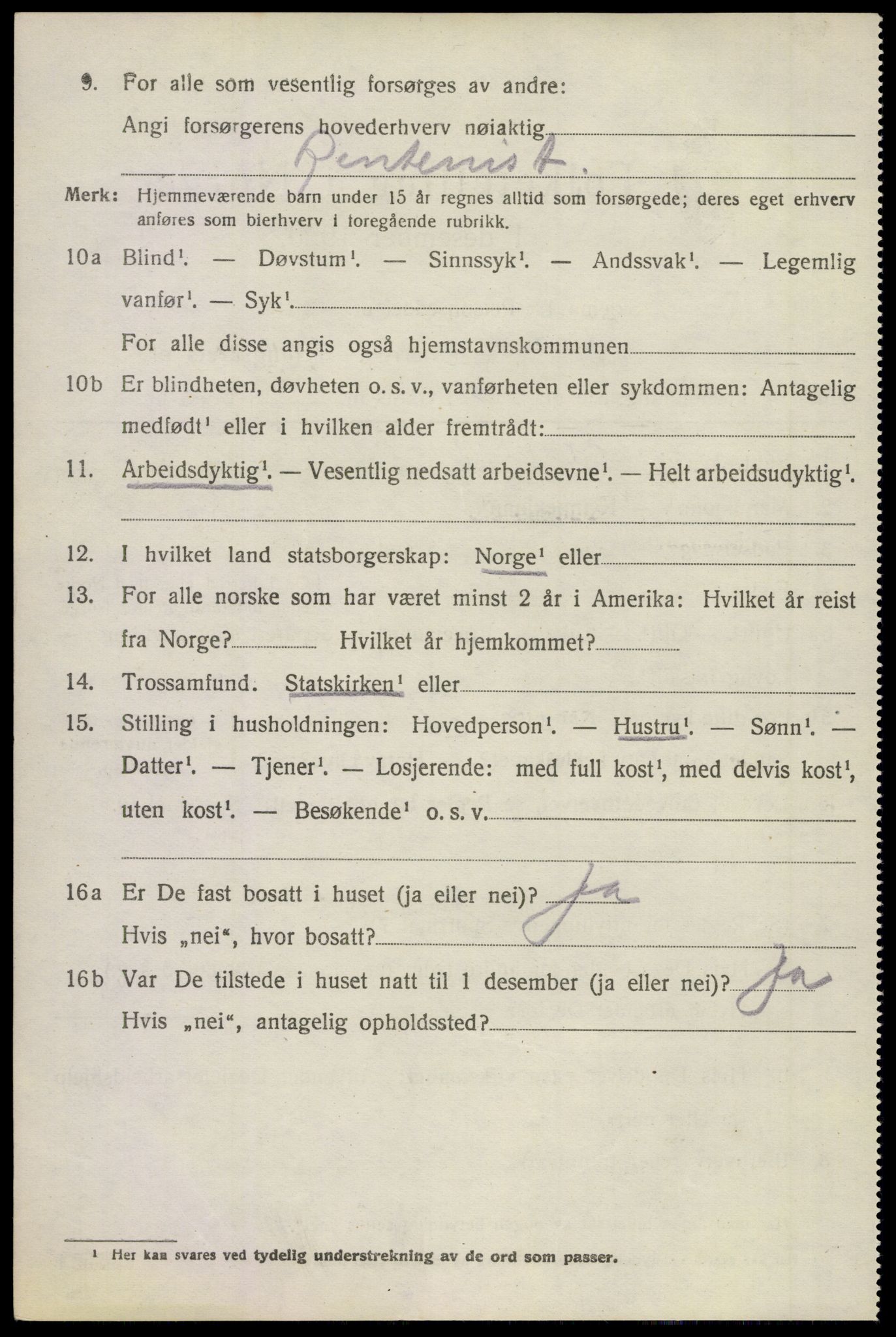 SAKO, 1920 census for Sande, 1920, p. 6405