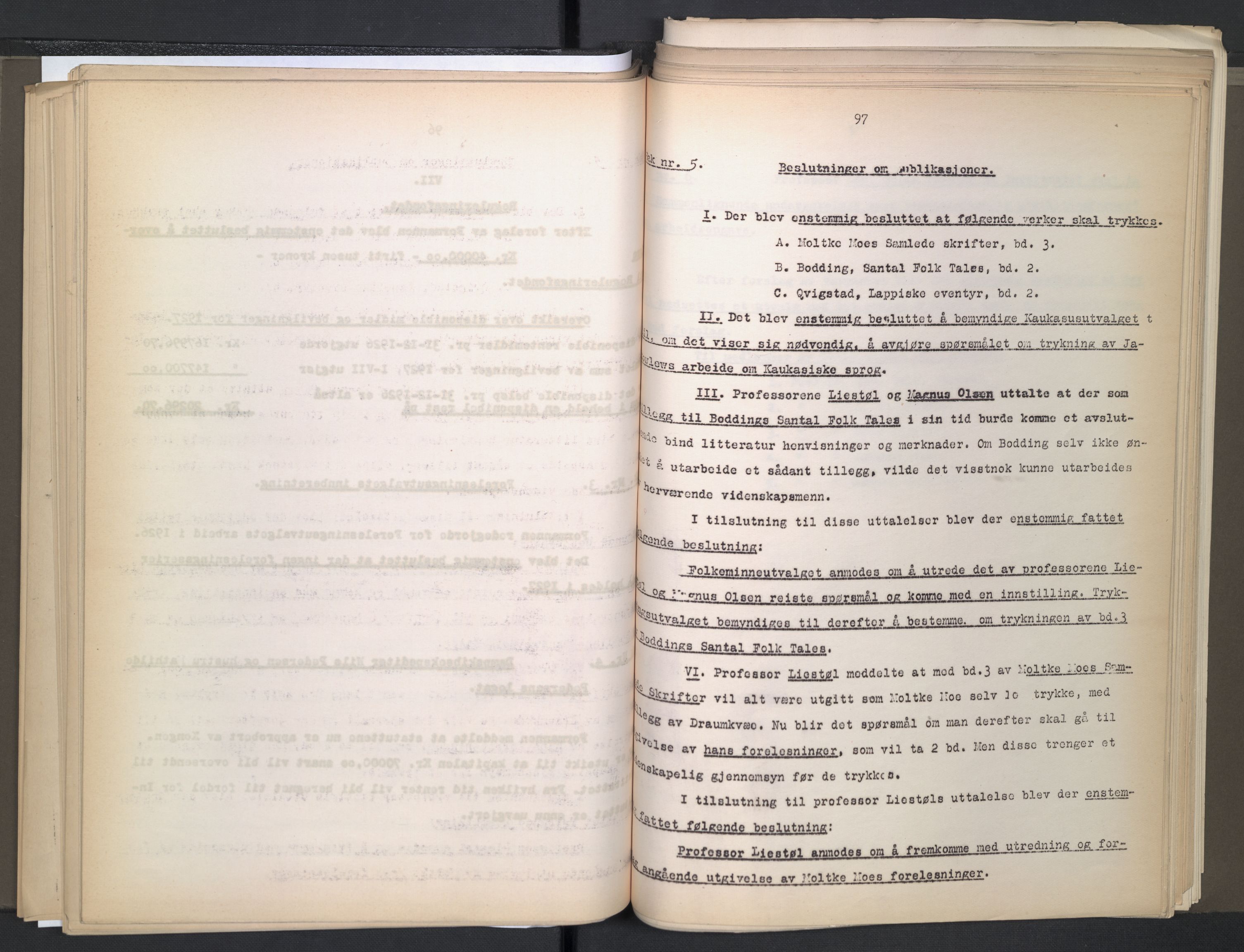 Instituttet for sammenlignende kulturforskning, AV/RA-PA-0424/A/L0005: Styreprotokoll, 1923-1930, p. 98