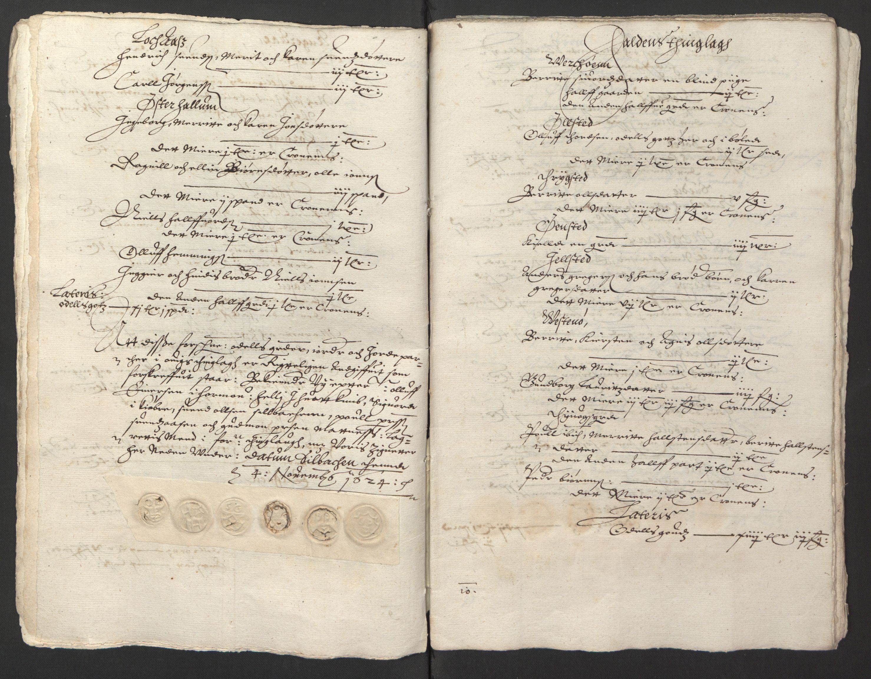 Stattholderembetet 1572-1771, RA/EA-2870/Ek/L0013/0001: Jordebøker til utlikning av rosstjeneste 1624-1626: / Odelsjordebøker for Trondheim len, 1624-1625, p. 105