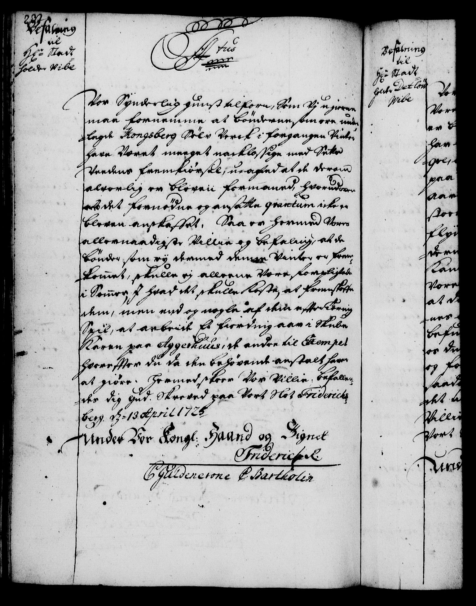 Rentekammeret, Kammerkanselliet, RA/EA-3111/G/Gg/Gga/L0002: Norsk ekspedisjonsprotokoll med register (merket RK 53.2), 1723-1727, p. 232