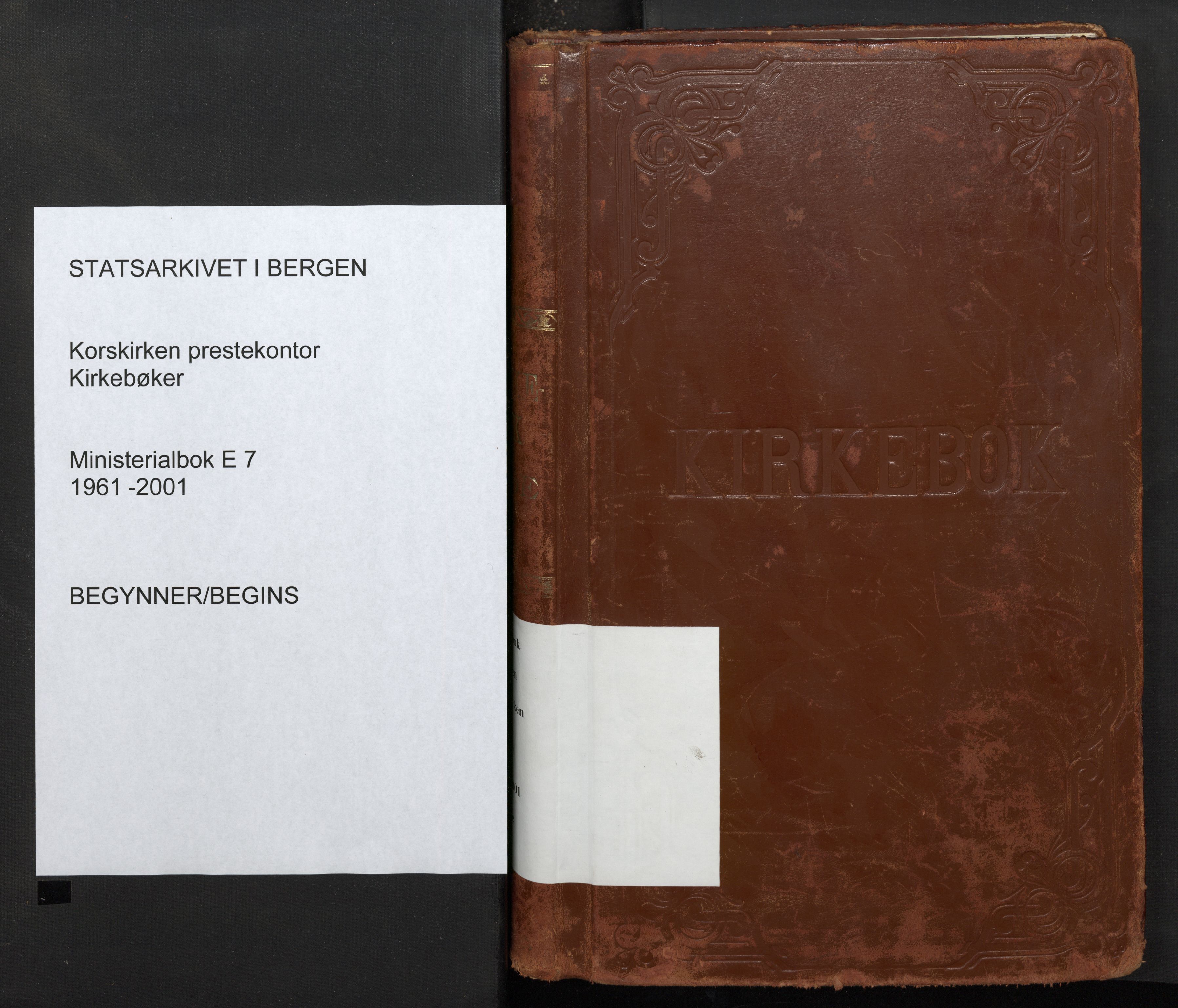 Korskirken sokneprestembete, SAB/A-76101/H/Haa/L0049: Parish register (official) no. E 7, 1961-2001