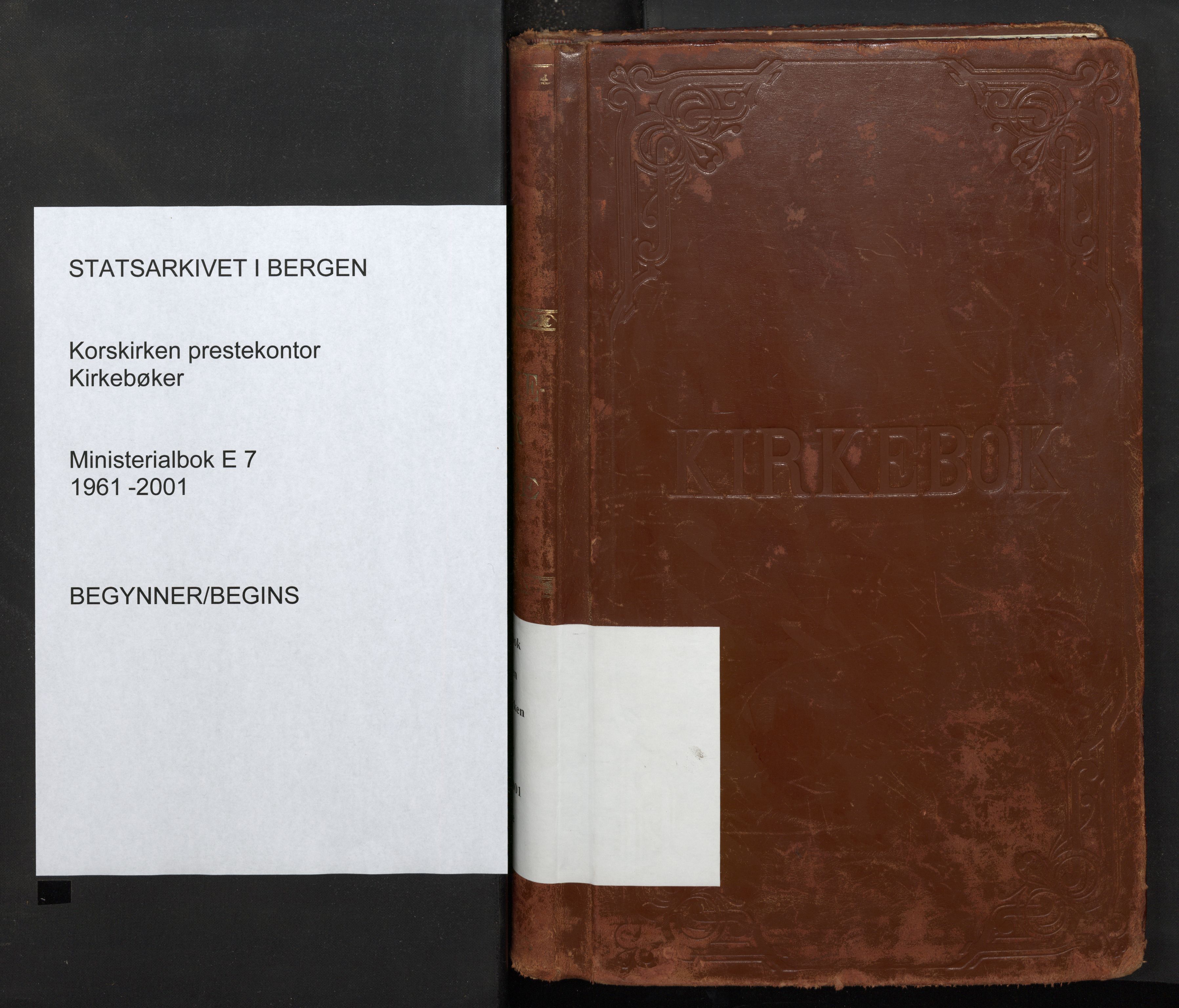 Korskirken sokneprestembete, AV/SAB-A-76101/H/Haa/L0049: Parish register (official) no. E 7, 1961-2001