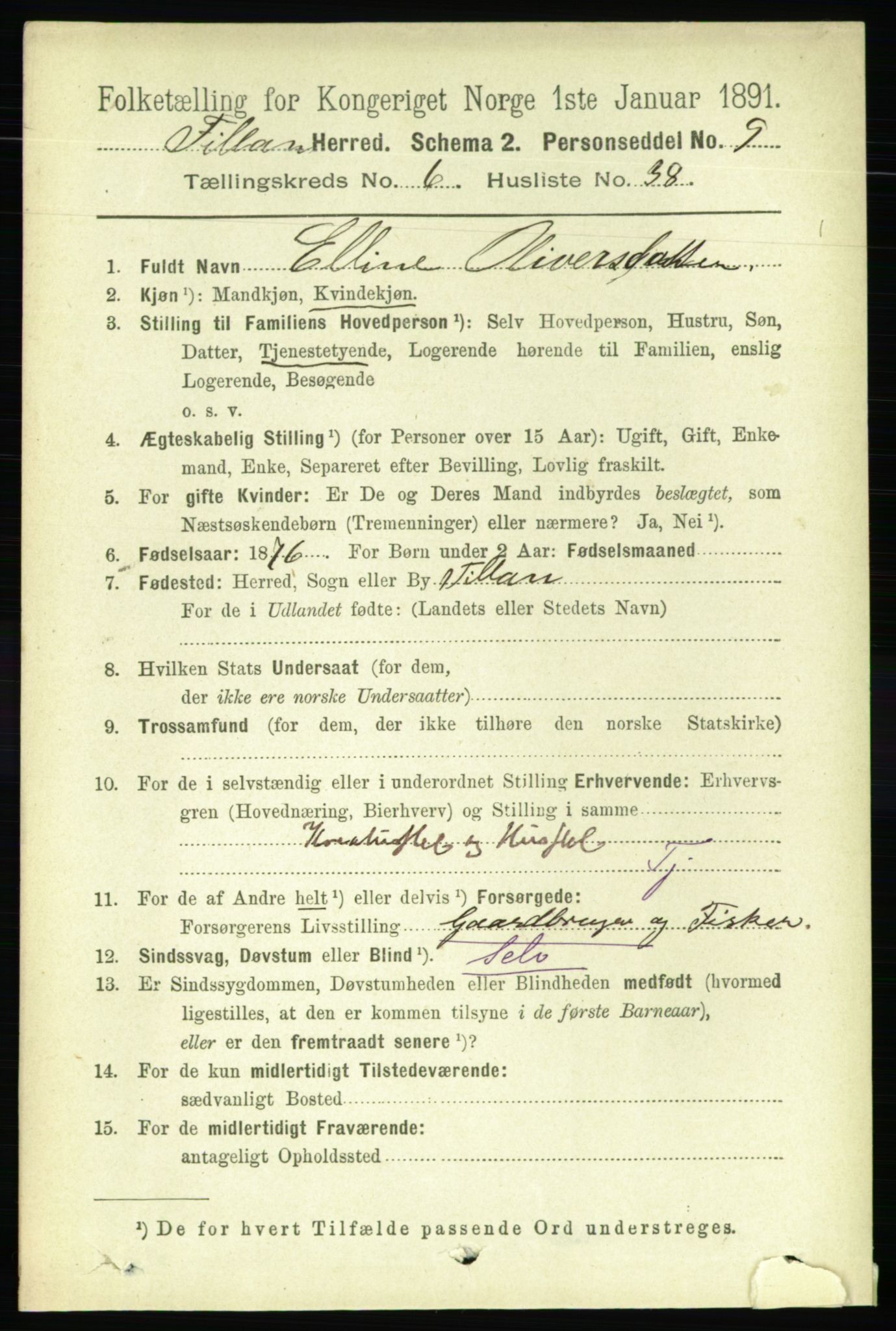 RA, 1891 census for 1616 Fillan, 1891, p. 1545