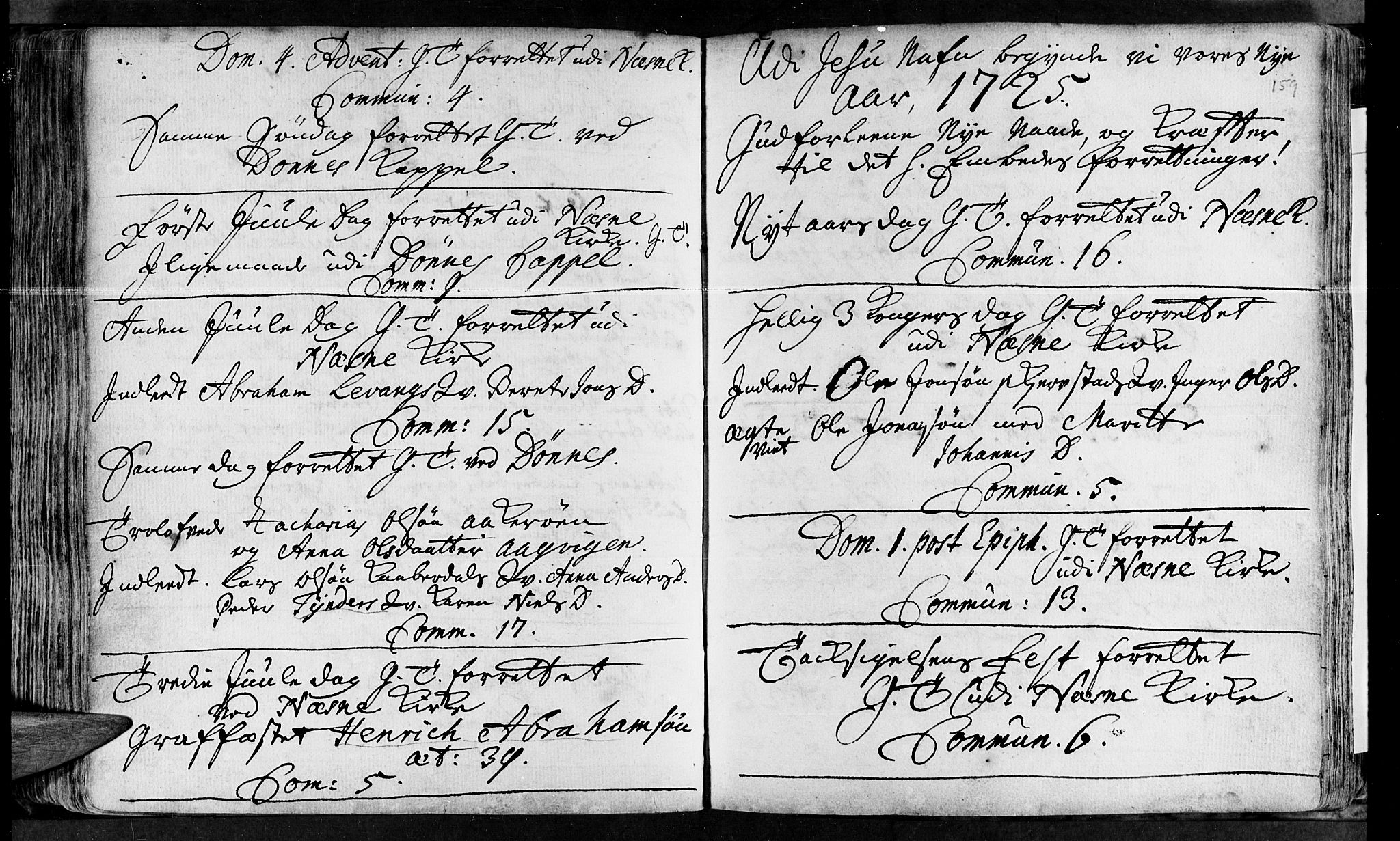 Ministerialprotokoller, klokkerbøker og fødselsregistre - Nordland, SAT/A-1459/838/L0542: Parish register (official) no. 838A01, 1704-1737, p. 159