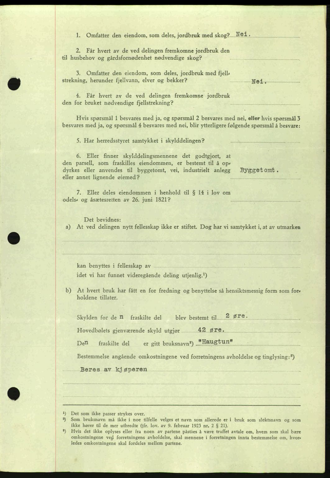 Romsdal sorenskriveri, AV/SAT-A-4149/1/2/2C: Mortgage book no. A15, 1943-1944, Diary no: : 2295/1943