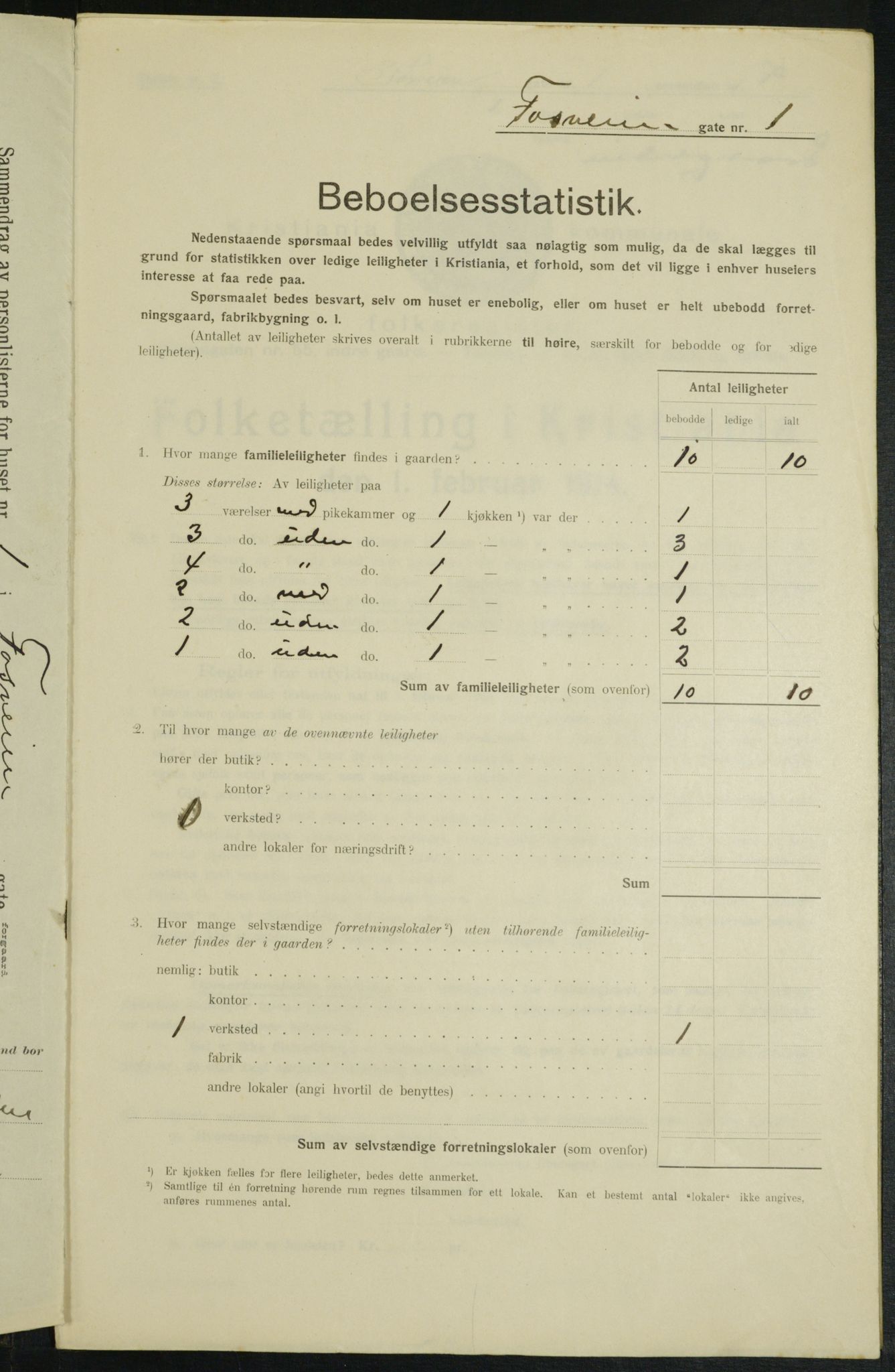 OBA, Municipal Census 1914 for Kristiania, 1914, p. 24825