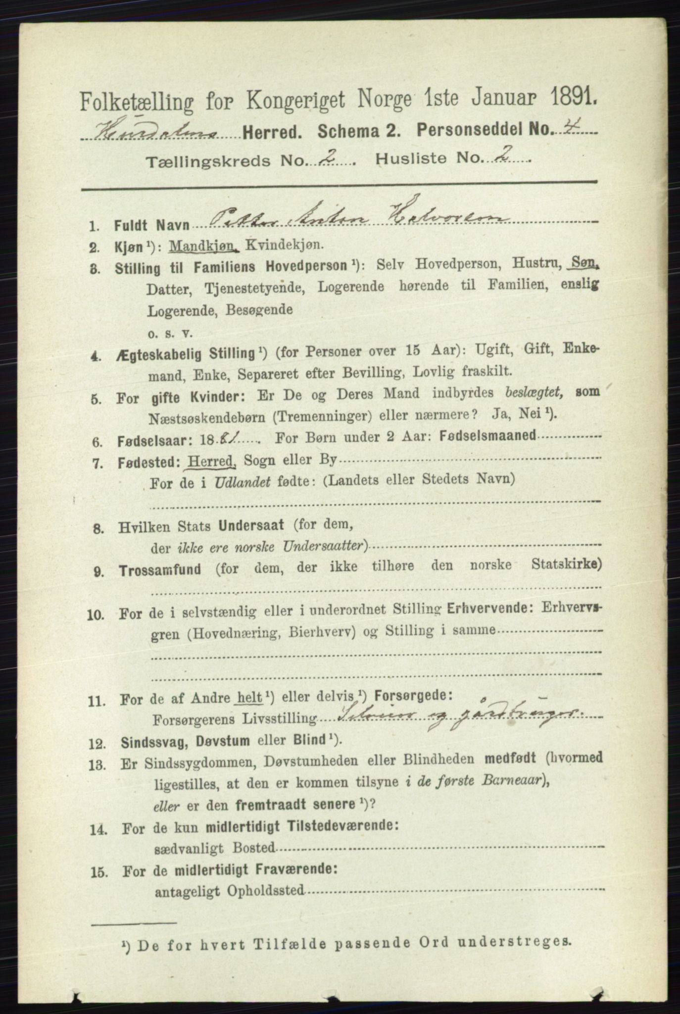 RA, 1891 census for 0239 Hurdal, 1891, p. 532