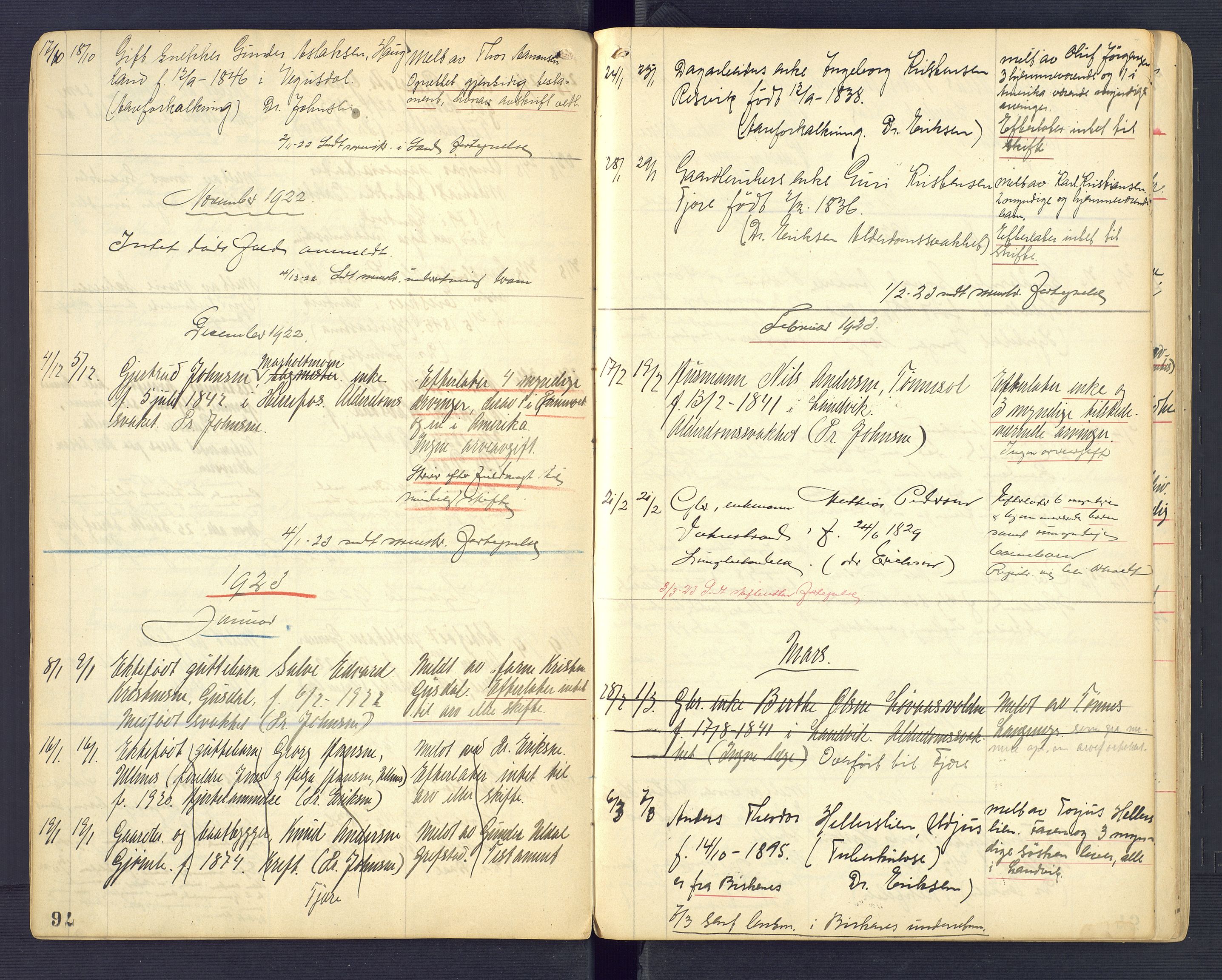 Landvik og Fjære lensmannskontor, AV/SAK-1241-0027/F/Fe/L0002: Anmeldte dødsfall nr 31, 1915-1926