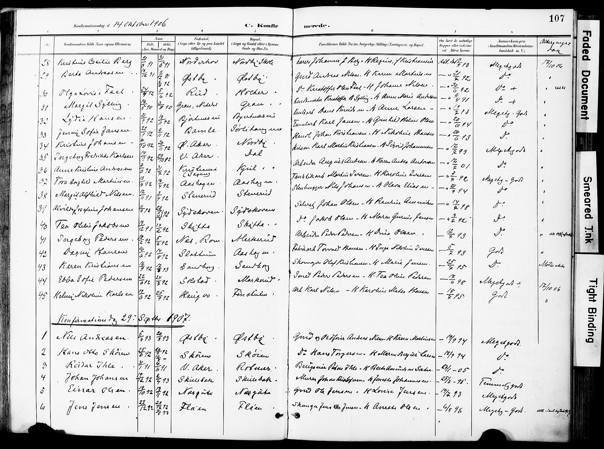 Nittedal prestekontor Kirkebøker, SAO/A-10365a/F/Fa/L0008: Parish register (official) no. I 8, 1902-1926, p. 107