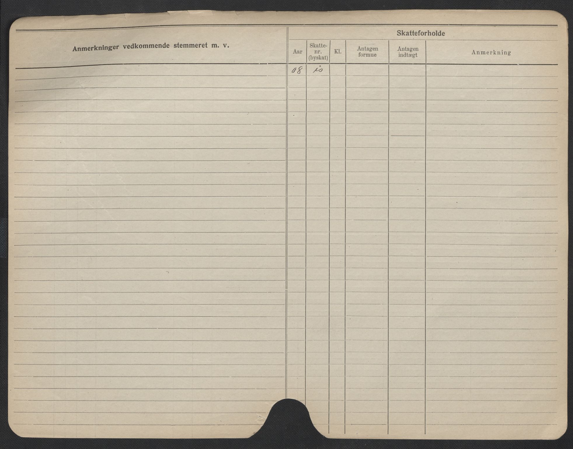 Oslo folkeregister, Registerkort, SAO/A-11715/F/Fa/Fac/L0009: Menn, 1906-1914, p. 101b