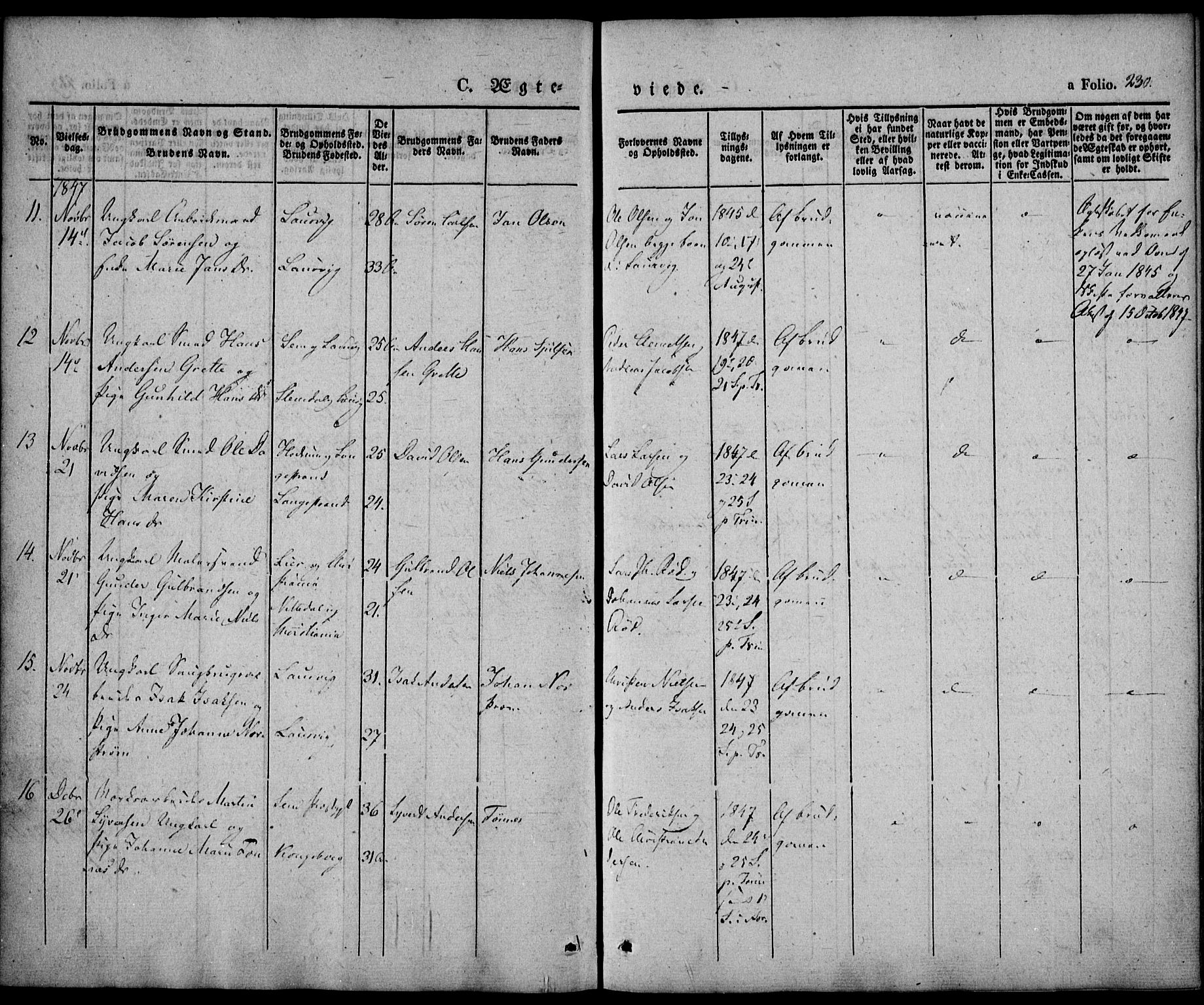 Larvik kirkebøker, SAKO/A-352/F/Fb/L0003: Parish register (official) no. II 3, 1842-1856, p. 230