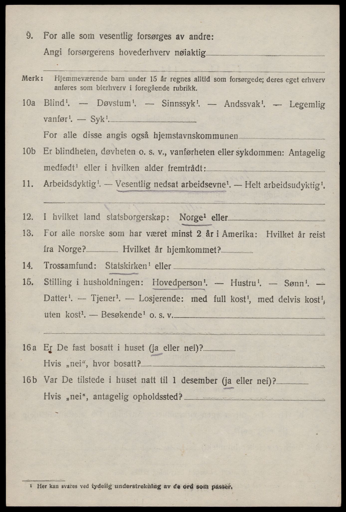 SAST, 1920 census for Skjold, 1920, p. 1581