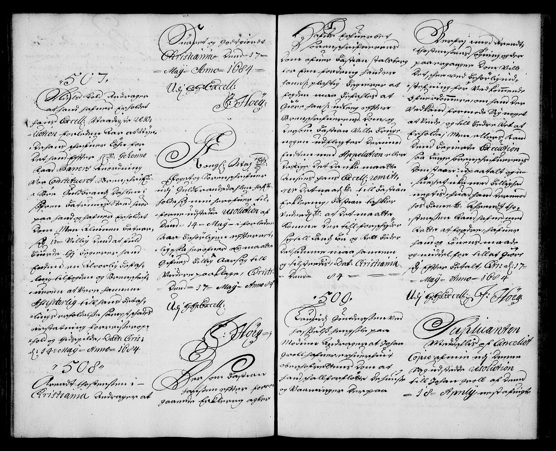 Stattholderembetet 1572-1771, AV/RA-EA-2870/Ae/L0001: Supplikasjons- og resolusjonsprotokoll, 1683-1684