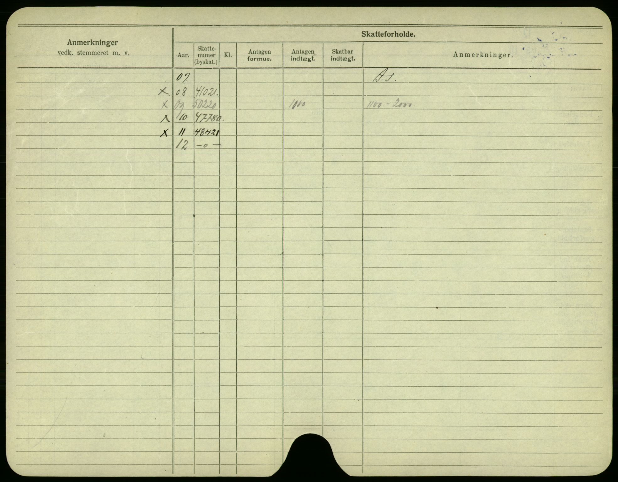 Oslo folkeregister, Registerkort, AV/SAO-A-11715/F/Fa/Fac/L0002: Menn, 1906-1914, p. 851b