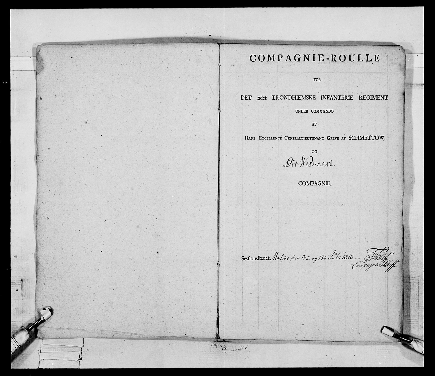 Generalitets- og kommissariatskollegiet, Det kongelige norske kommissariatskollegium, AV/RA-EA-5420/E/Eh/L0083b: 2. Trondheimske nasjonale infanteriregiment, 1810, p. 102