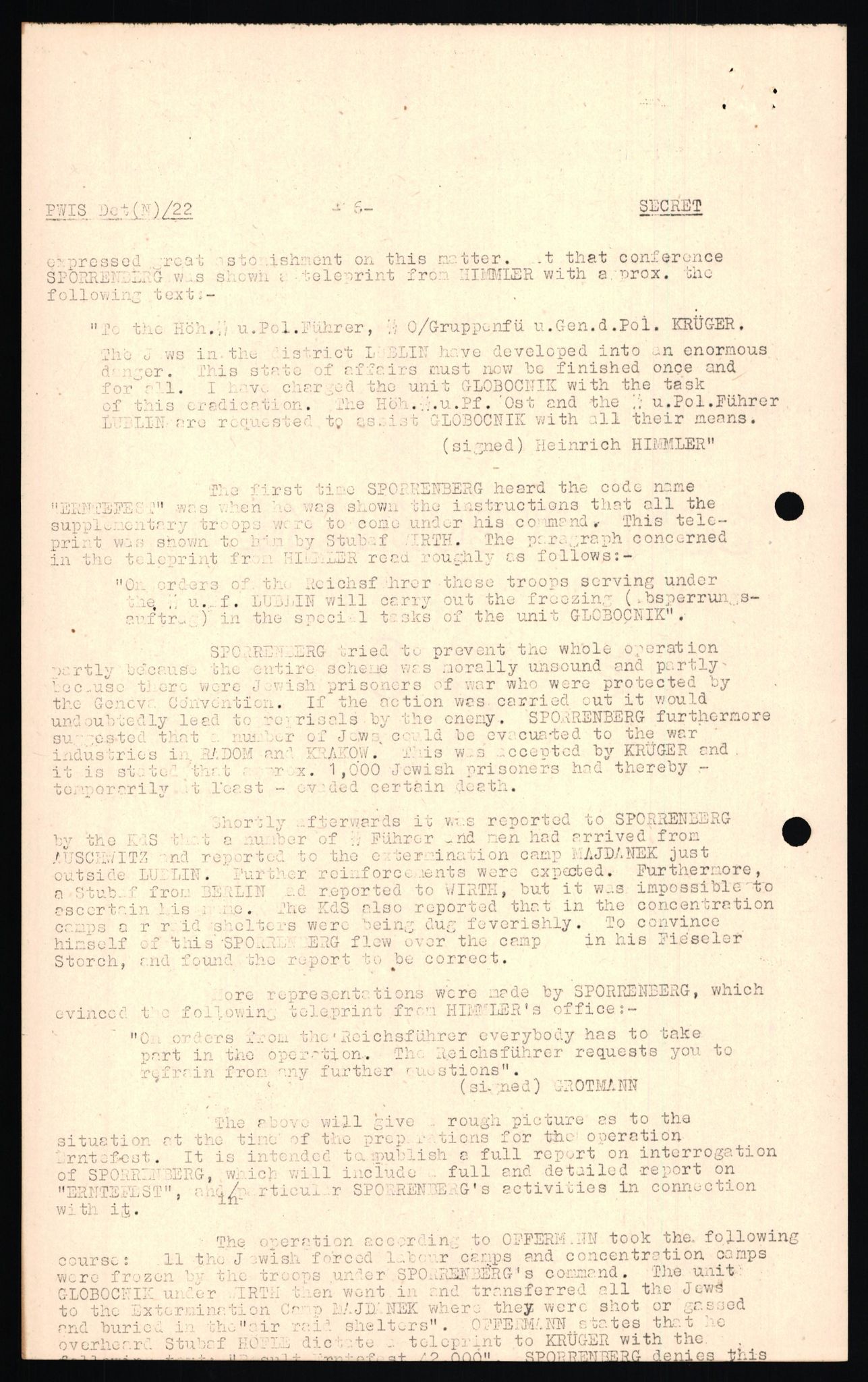 Forsvaret, Forsvarets overkommando II, AV/RA-RAFA-3915/D/Db/L0024: CI Questionaires. Tyske okkupasjonsstyrker i Norge. Tyskere., 1945-1946, p. 449