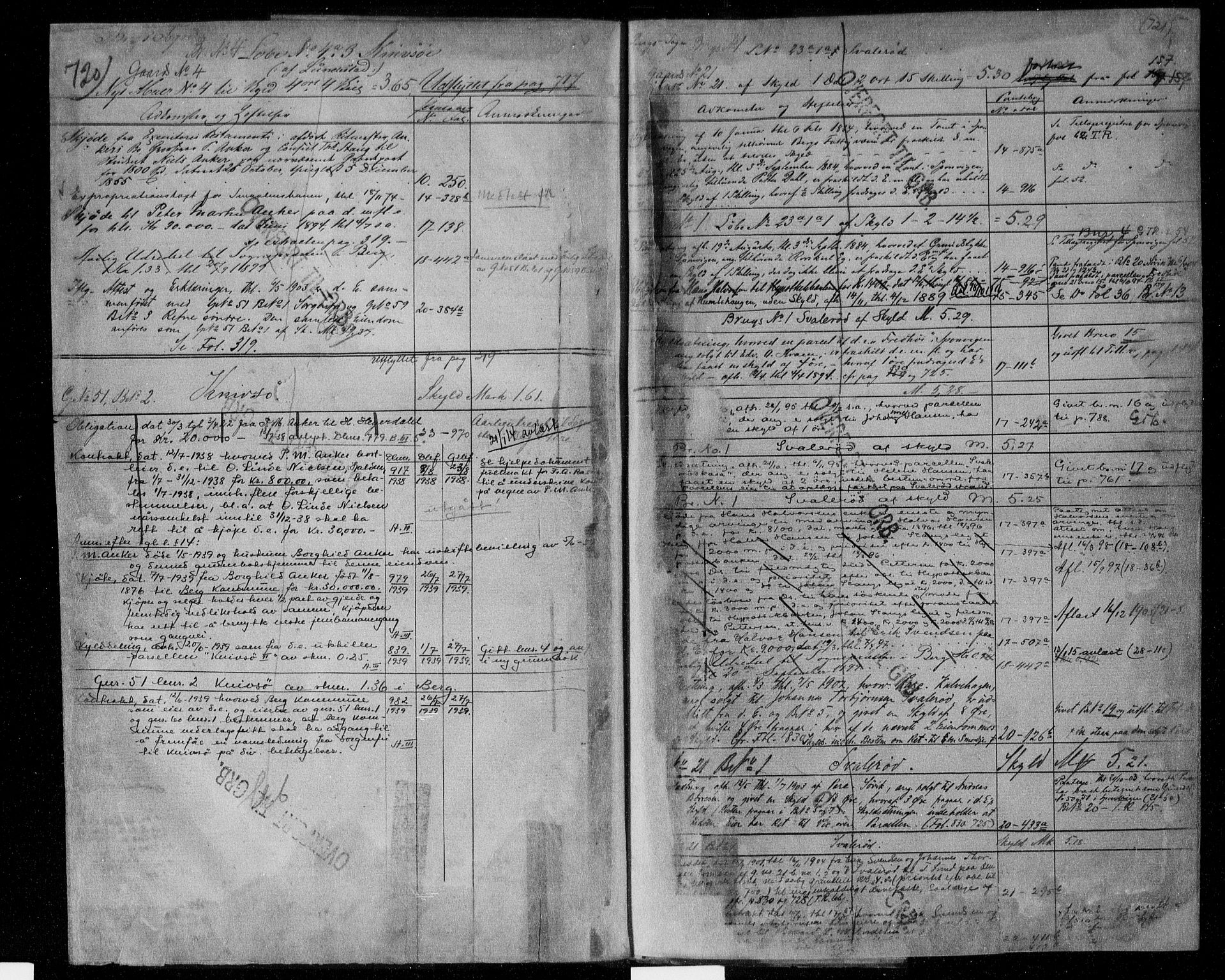 Idd og Marker sorenskriveri, AV/SAO-A-10283/G/Ga/Gac/L0004b: Mortgage register no. II 4b, 1848-1953, p. 720-721