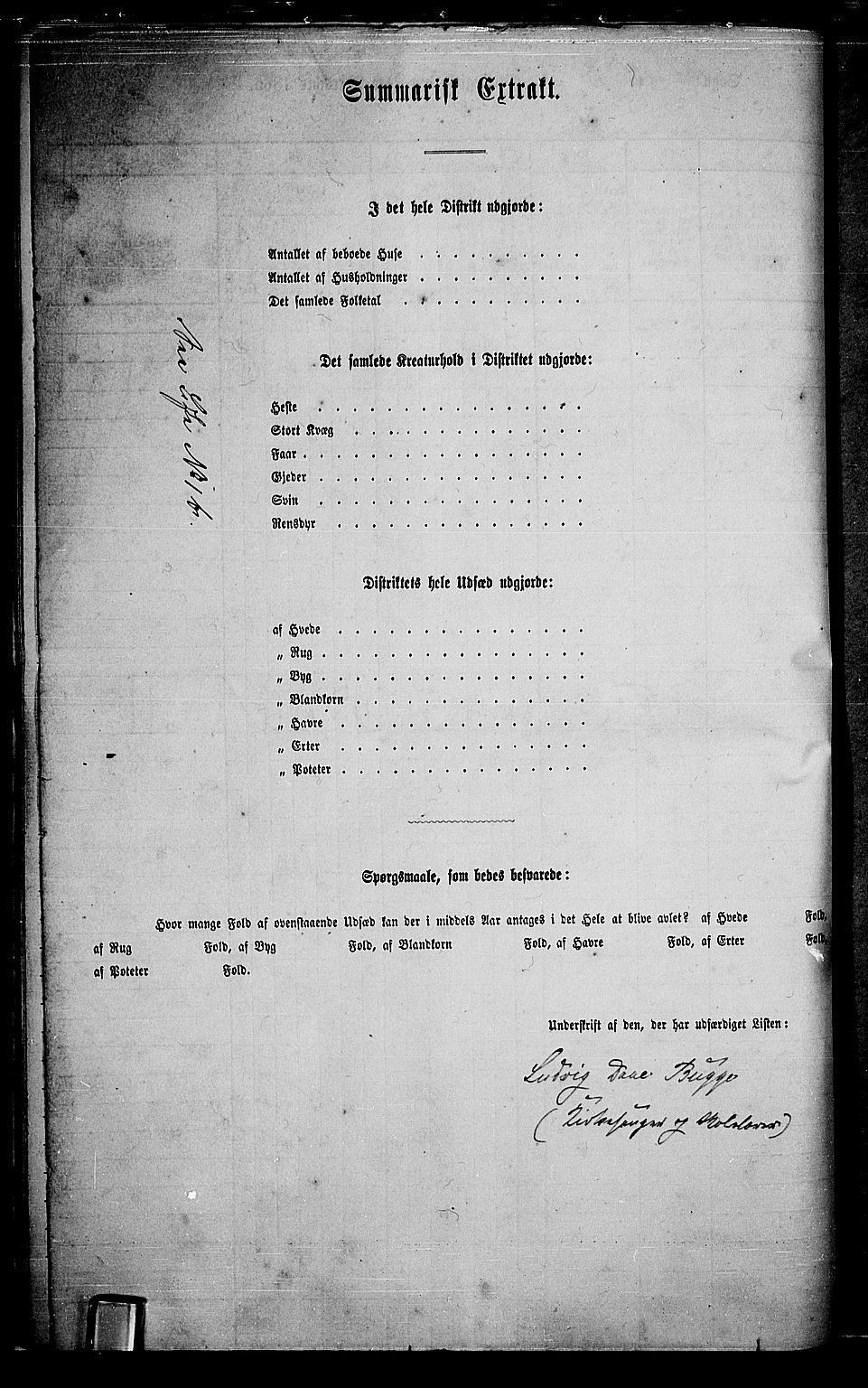 RA, 1865 census for Vang, 1865, p. 22