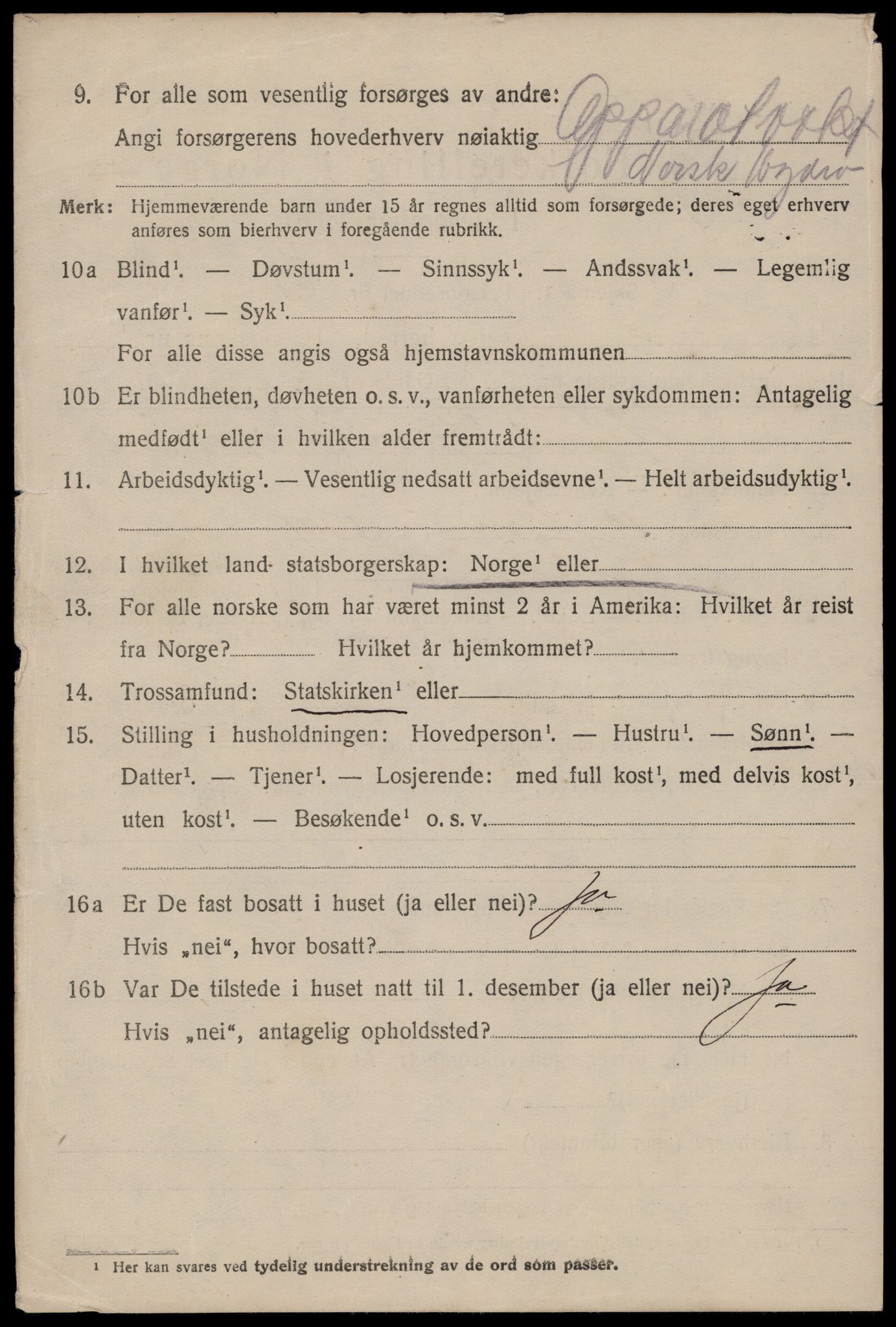 SAKO, 1920 census for Tinn, 1920, p. 12459