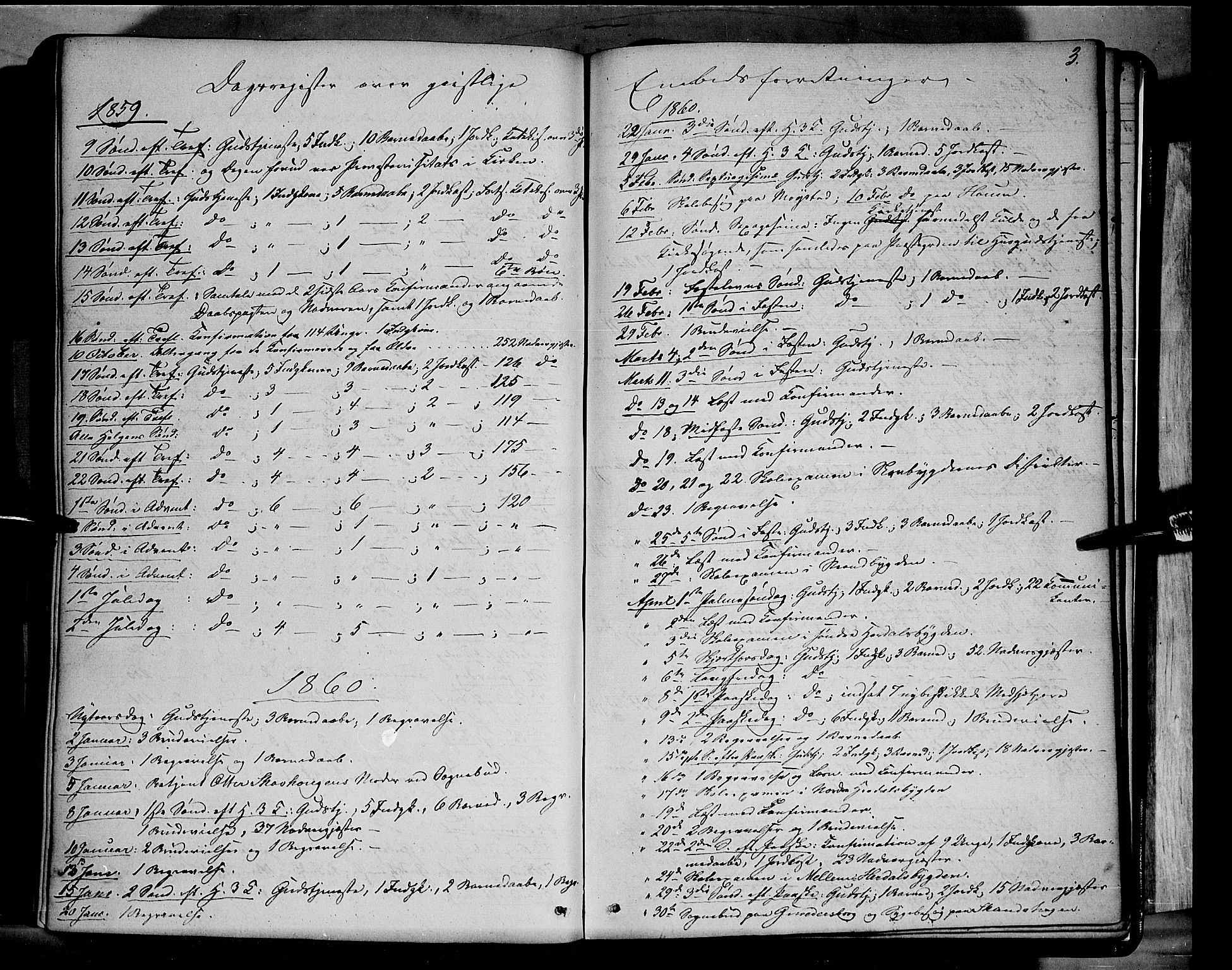 Elverum prestekontor, SAH/PREST-044/H/Ha/Haa/L0010: Parish register (official) no. 10, 1857-1868, p. 3