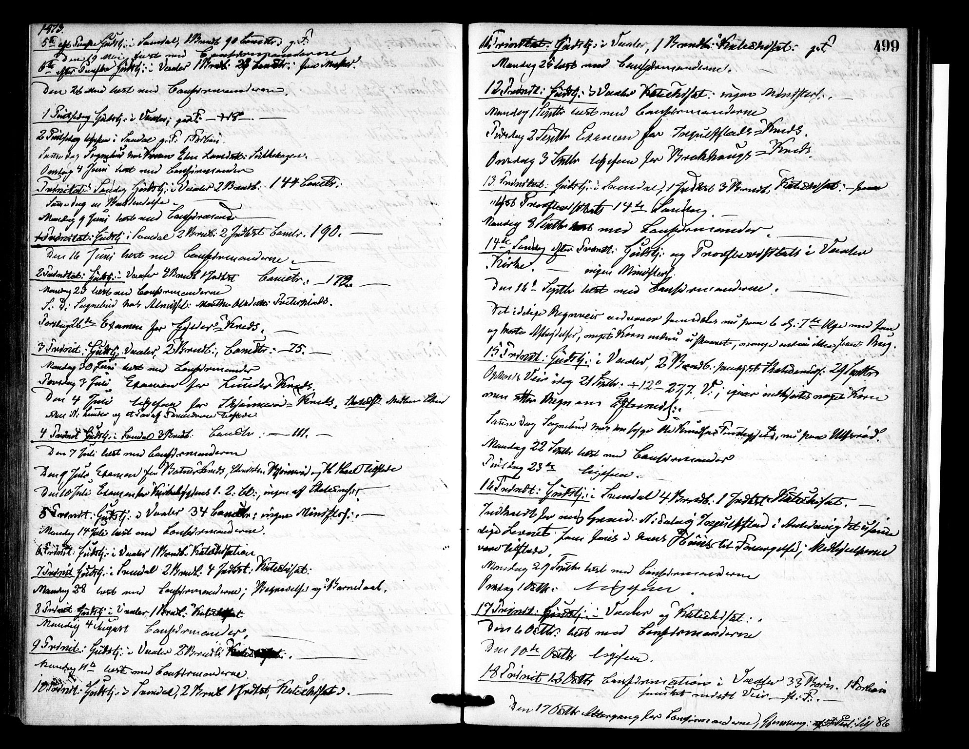 Våler prestekontor Kirkebøker, AV/SAO-A-11083/F/Fa/L0009: Parish register (official) no. I 9, 1873-1877, p. 499