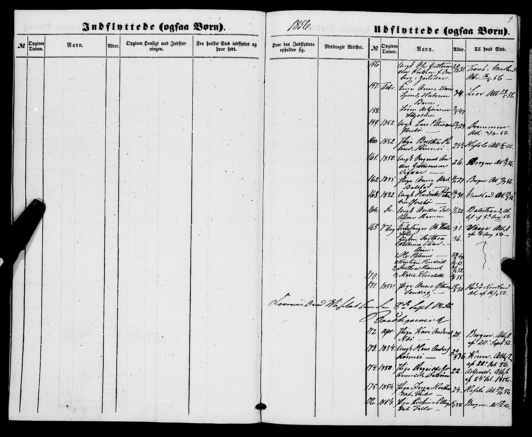 Luster sokneprestembete, SAB/A-81101/H/Haa/Haaa/L0009: Parish register (official) no. A 9, 1856-1871, p. 9