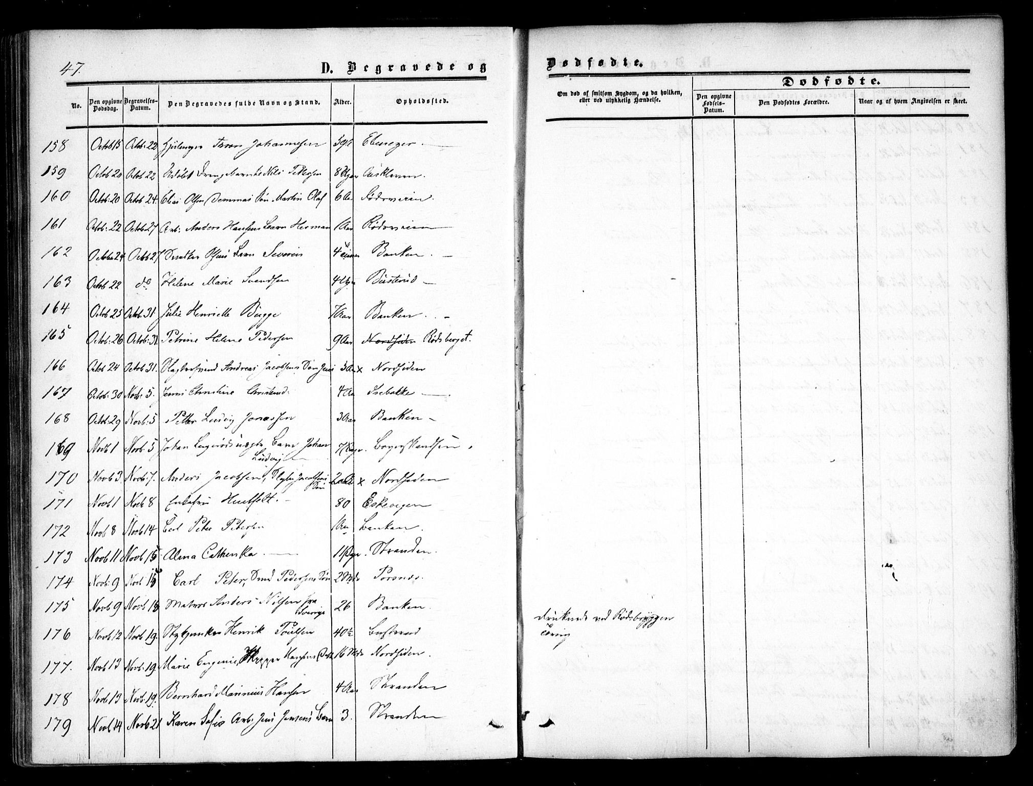 Halden prestekontor Kirkebøker, AV/SAO-A-10909/F/Fa/L0008: Parish register (official) no. I 8, 1857-1865, p. 47