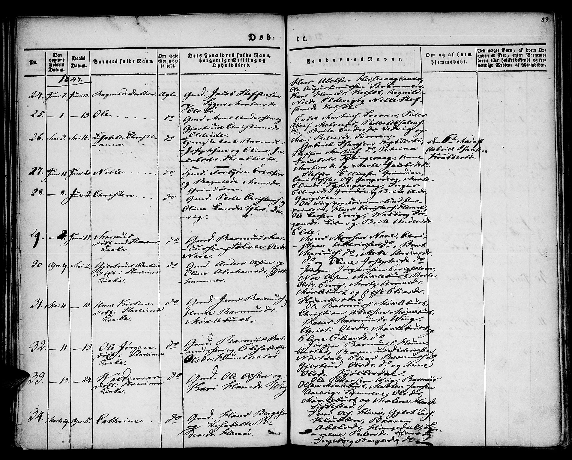 Davik sokneprestembete, AV/SAB-A-79701/H/Haa/Haaa/L0004: Parish register (official) no. A 4, 1830-1849, p. 89