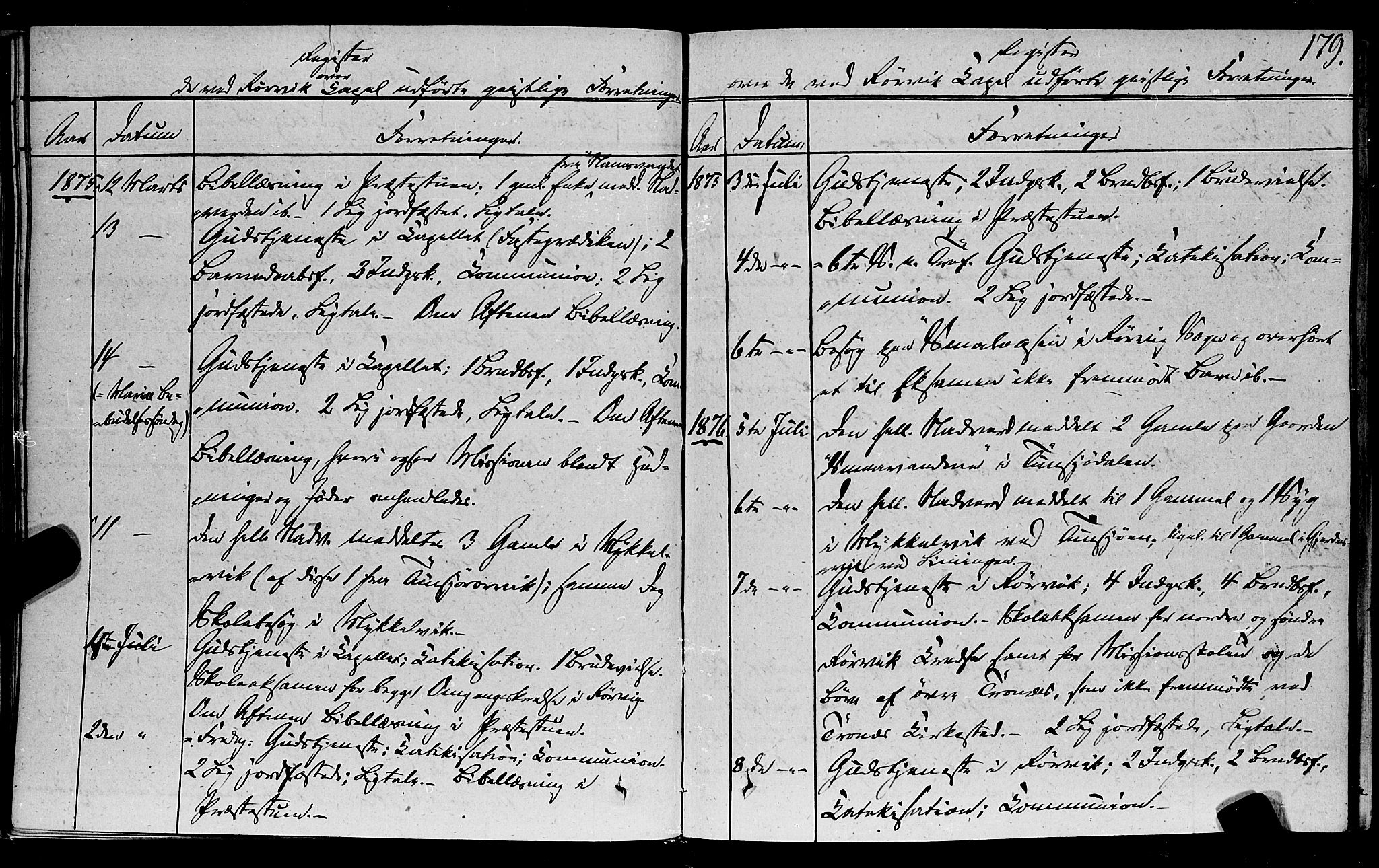 Ministerialprotokoller, klokkerbøker og fødselsregistre - Nord-Trøndelag, SAT/A-1458/762/L0538: Parish register (official) no. 762A02 /1, 1833-1879, p. 179