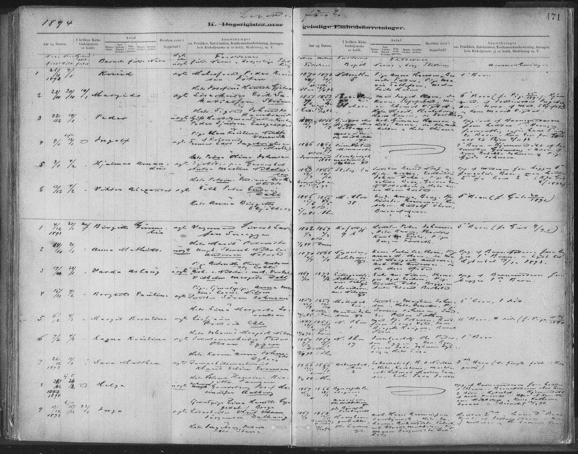 Ministerialprotokoller, klokkerbøker og fødselsregistre - Sør-Trøndelag, SAT/A-1456/603/L0163: Parish register (official) no. 603A02, 1879-1895, p. 471