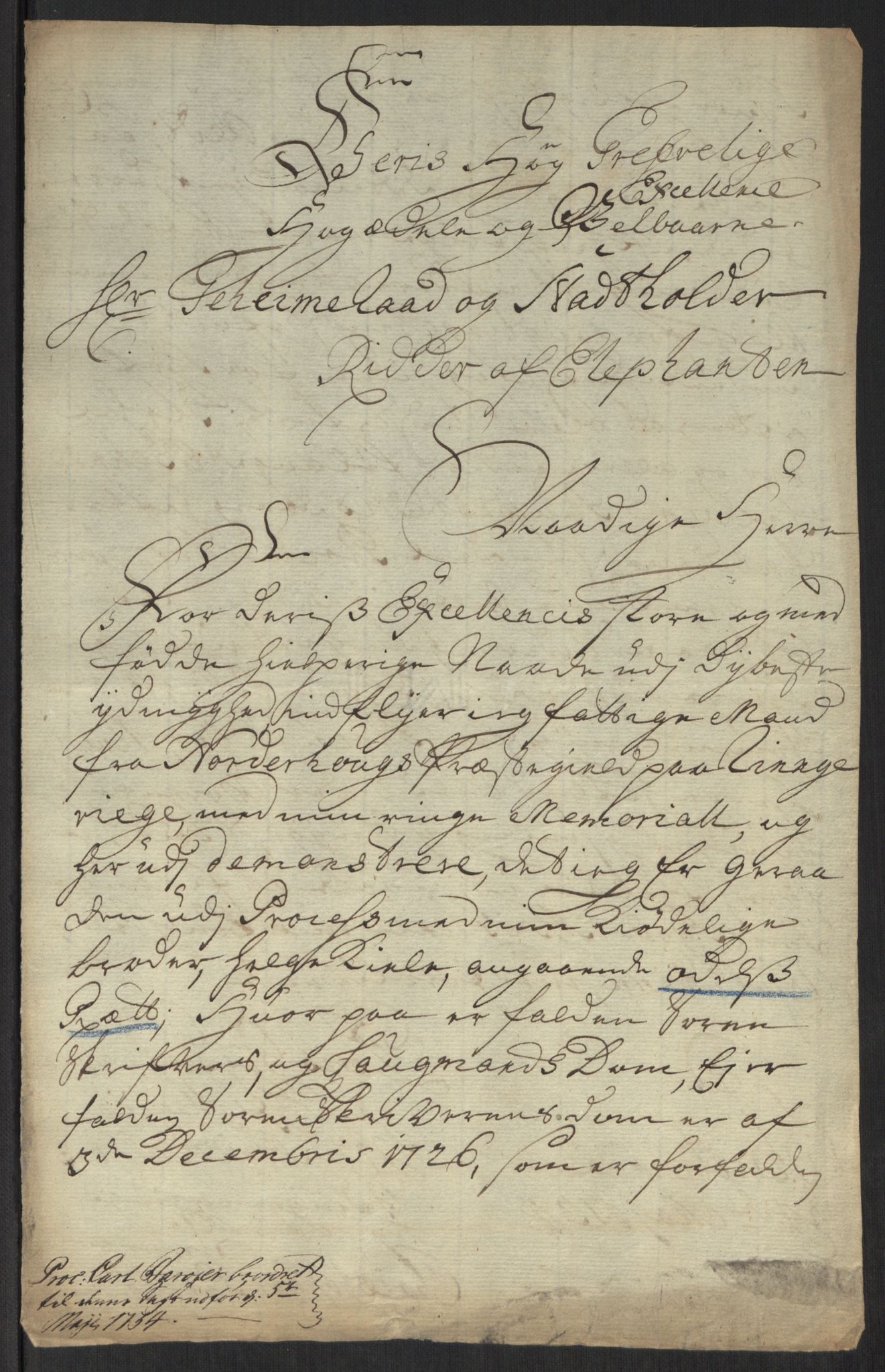 Stattholderembetet 1572-1771, AV/RA-EA-2870/Ef/L0107: Brev fra embetsmenn og andre, 1733-1734, p. 244