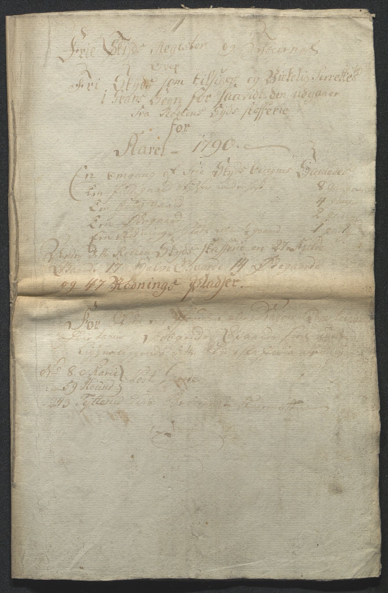 Fylkesmannen i Oppland, SAH/FYO-002/1/D/Dl/L0512A: Brev fra fogden i Toten, 1791-1792, p. 3