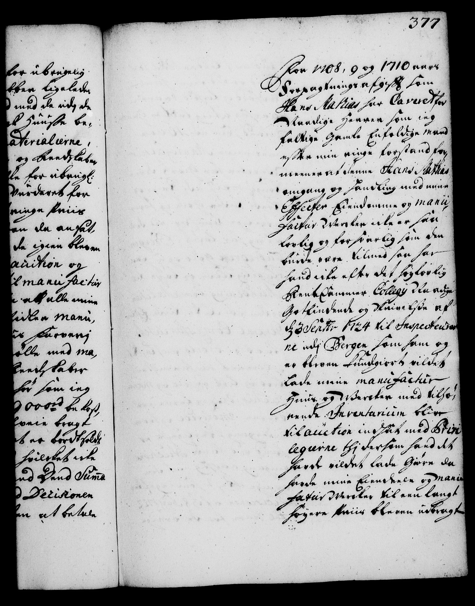 Rentekammeret, Kammerkanselliet, RA/EA-3111/G/Gg/Gga/L0002: Norsk ekspedisjonsprotokoll med register (merket RK 53.2), 1723-1727, p. 377