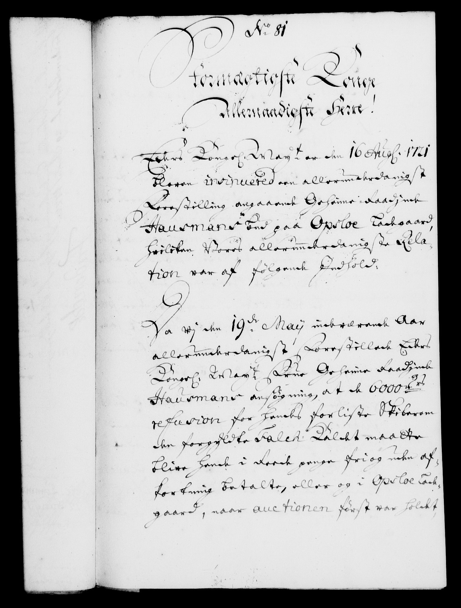 Rentekammeret, Kammerkanselliet, RA/EA-3111/G/Gf/Gfa/L0005: Norsk relasjons- og resolusjonsprotokoll (merket RK 52.5), 1722, p. 407