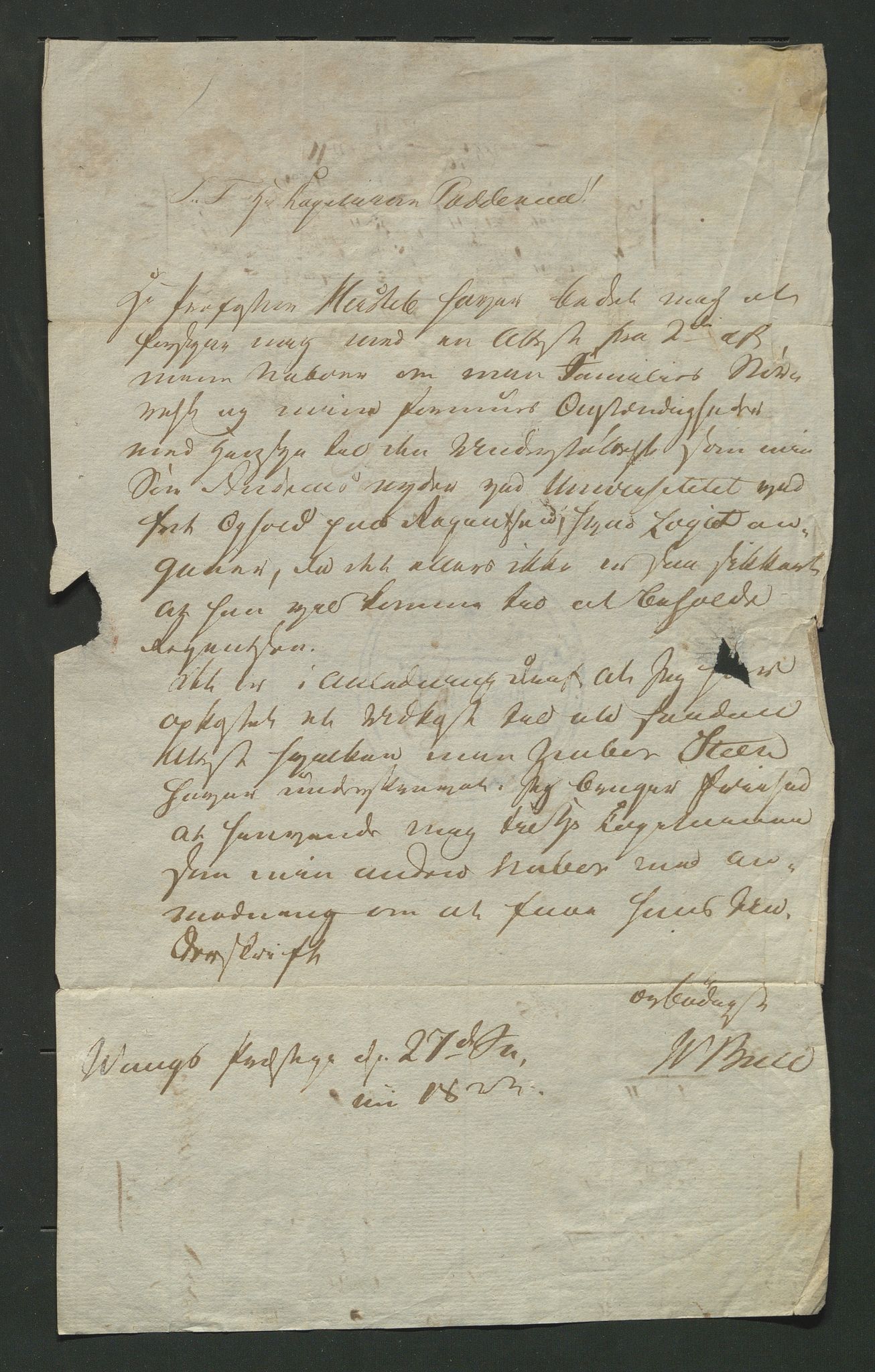 Åker i Vang, Hedmark, og familien Todderud, AV/SAH-ARK-010/E/Ea/L0002: Korrespondanse ordnet kronologisk, 1773-1837, p. 234