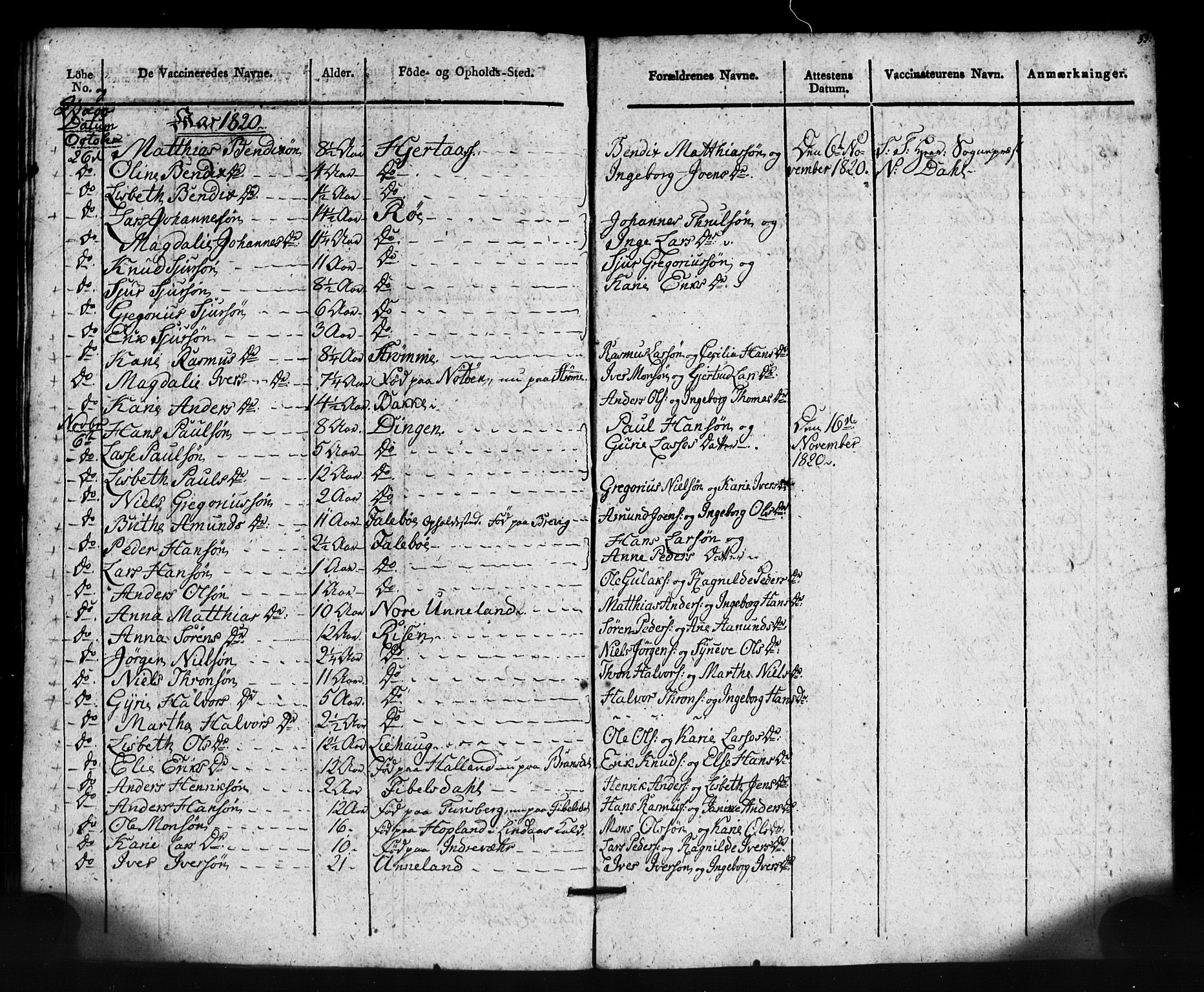 Gulen sokneprestembete, AV/SAB-A-80201/H/Haa/Haaa/L0024: Parish register (official) no. A 24, 1806-1821, p. 33