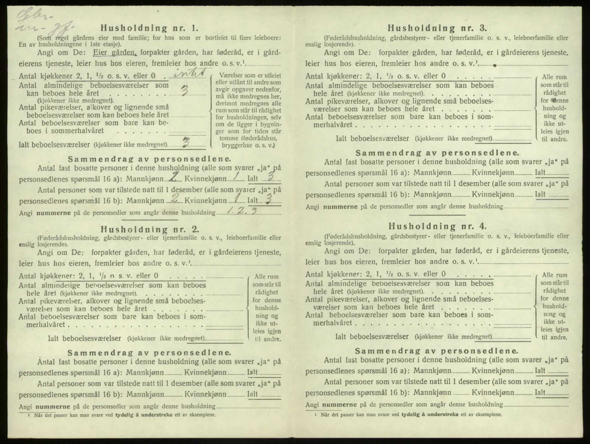 SAB, 1920 census for Kinn, 1920, p. 241